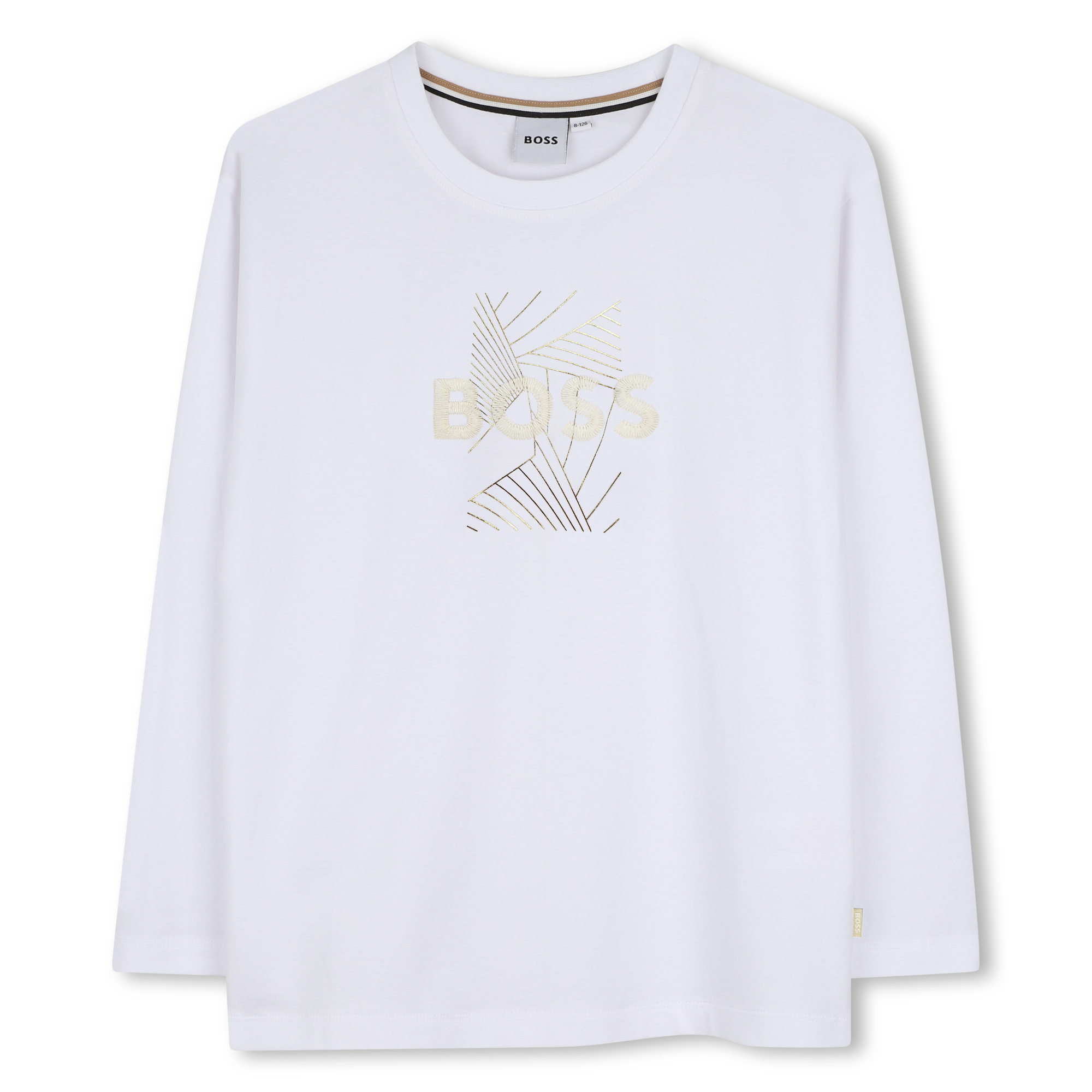 Boss - Tee-shirt Manches Longues - Blanc - Fille - 16 Ans