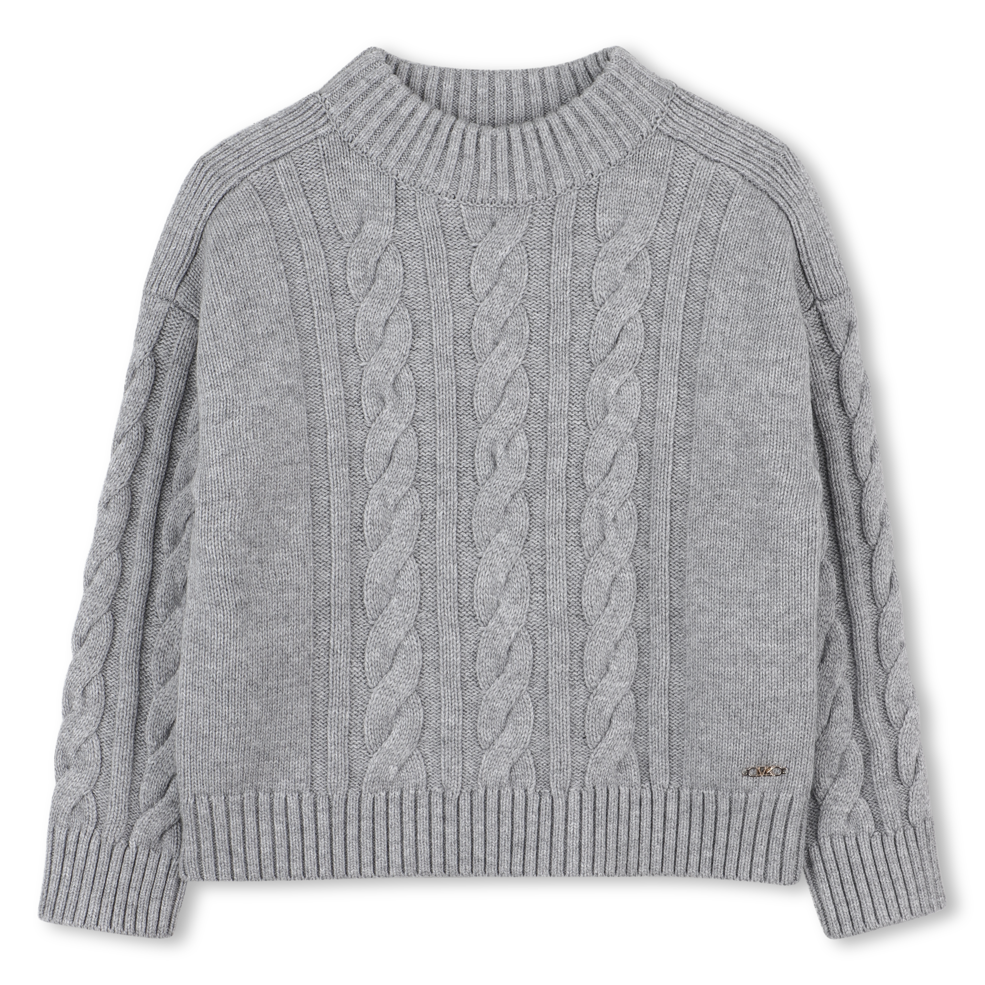 Michael+Kors+-+Pull+En+Tricot+-+Fille+-+Taille+8+ans+-+Gris+-+Kids+Around