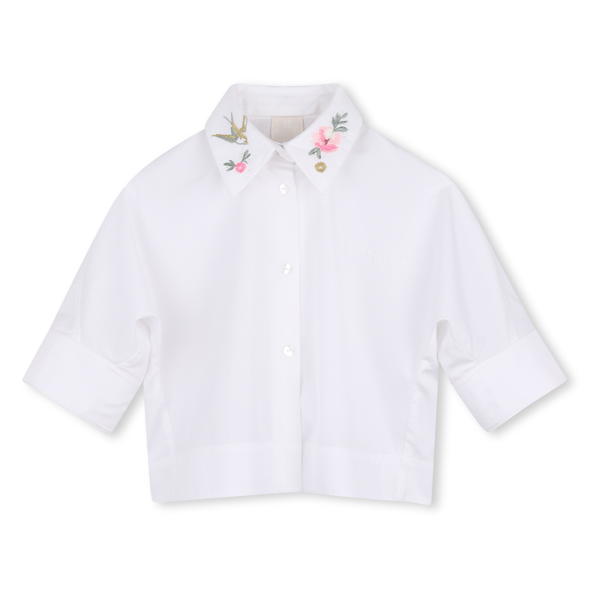 Givenchy - Chemise Manches Mi Longues - Blanc - Fille - 8 Ans Givenchy - Chemise Manches Mi Longues - Blanc - Fille - 8 Ans