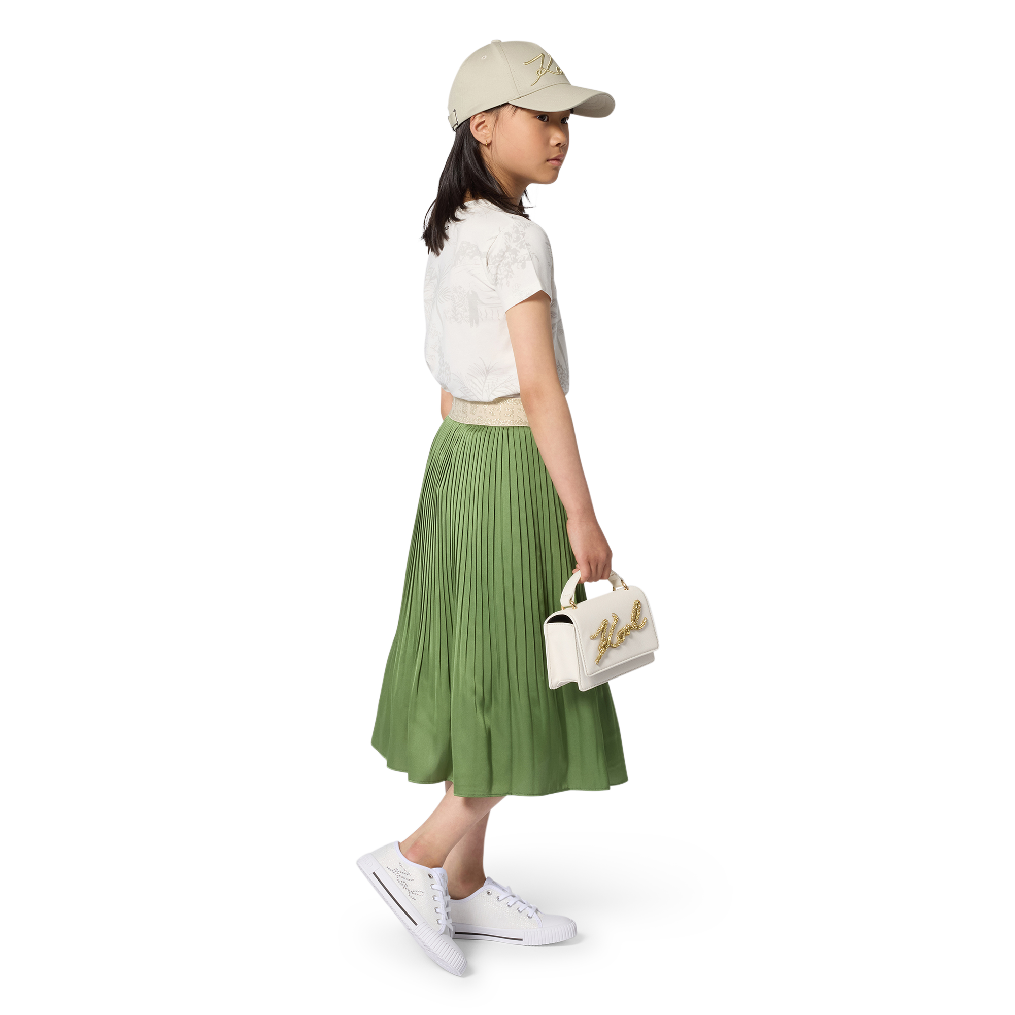 Karl Lagerfeld Kids - Jupe Plissée - Dill - Fille - 4 Ans