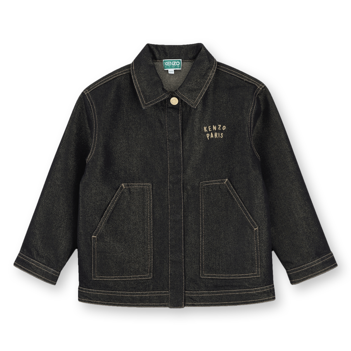Kenzo Kids - Veste En Denim - Dore - Fille - 8 Ans