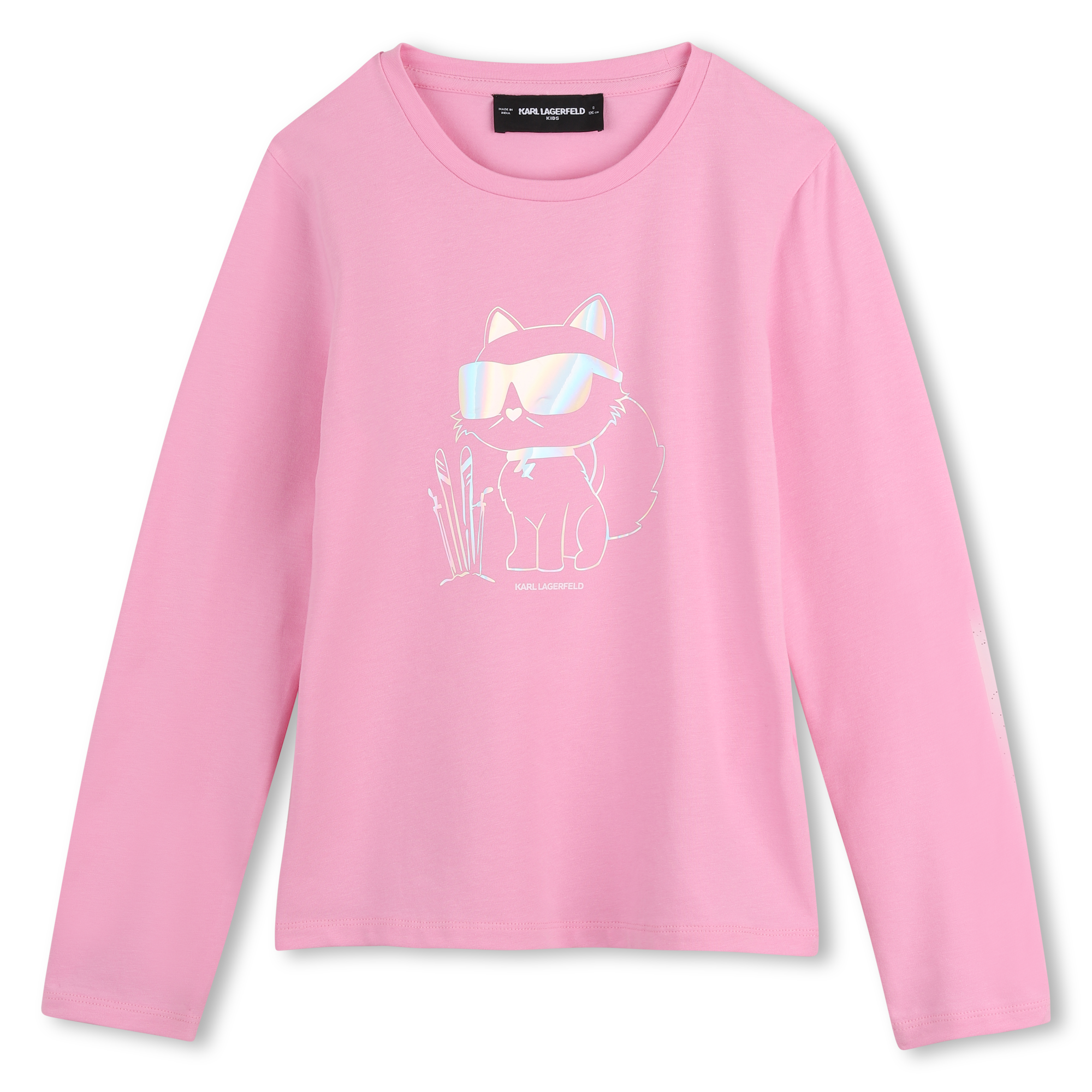 Karl Lagerfeld Kids - Tee-shirt Manches Longues - Pink Frosting - Fille - 5 Ans