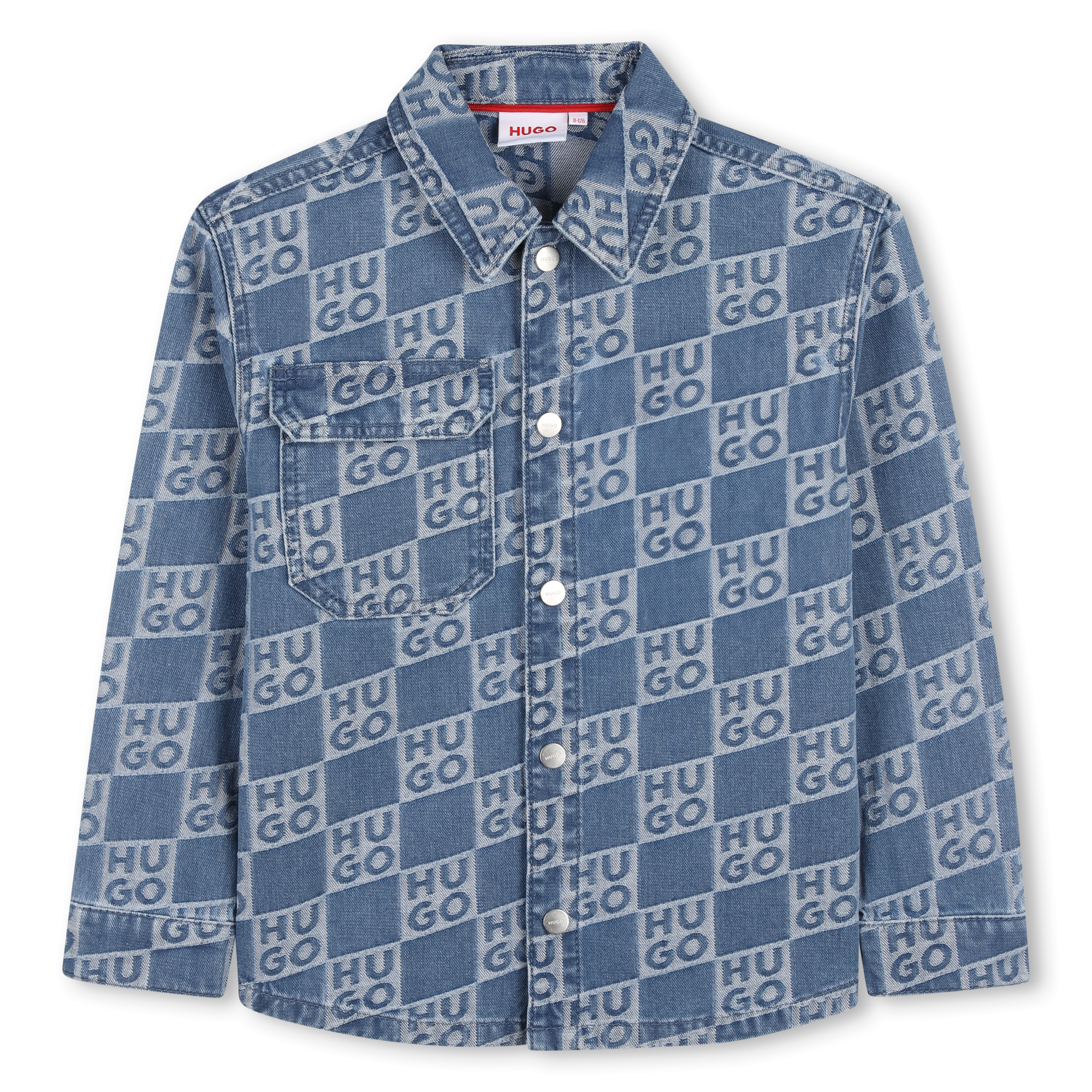 Hugo - Chemise En Jean - Dble Stone+brossage - Garçon - 10 Ans
