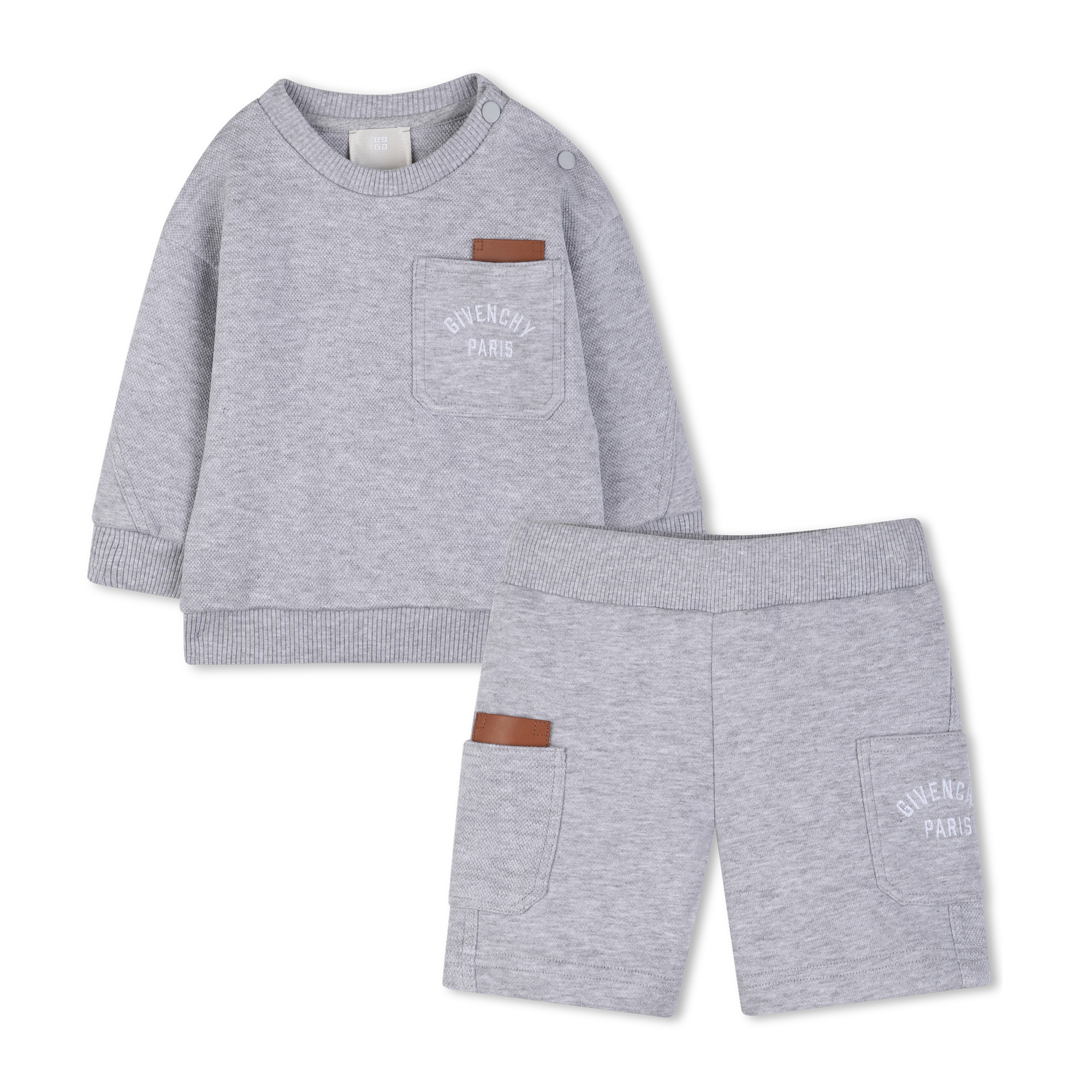 Givenchy - Ensemble Sweat Et Short - Gris Chine - Garçon - 18 Mois Givenchy - Ensemble Sweat Et Short - Gris Chine - Garçon - 18 Mois