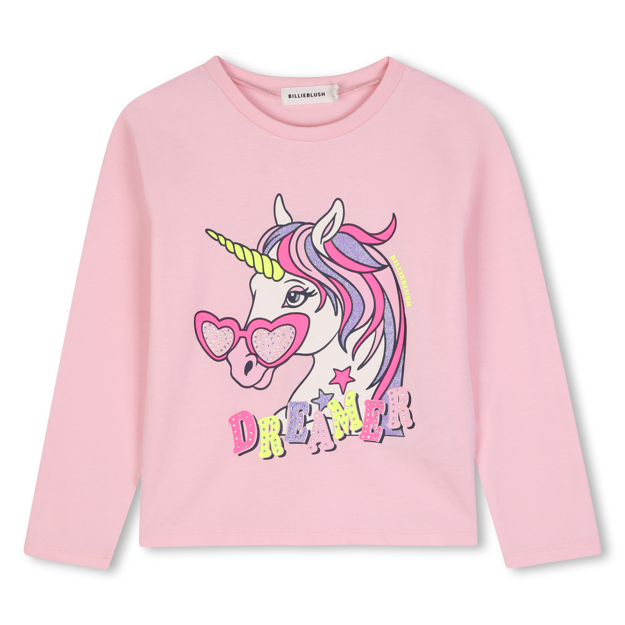 Billieblush - Tee-shirt Manches Longues - Rose Bonbon - Fille - 4 Ans