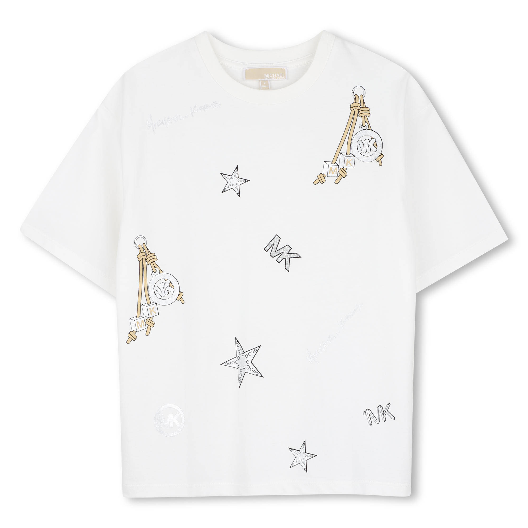 Michael Kors - Tee-shirt Manches Courtes - Offwhite - Fille - 2 Ans Michael Kors - Tee-shirt Manches Courtes - Offwhite - Fille - 2 Ans