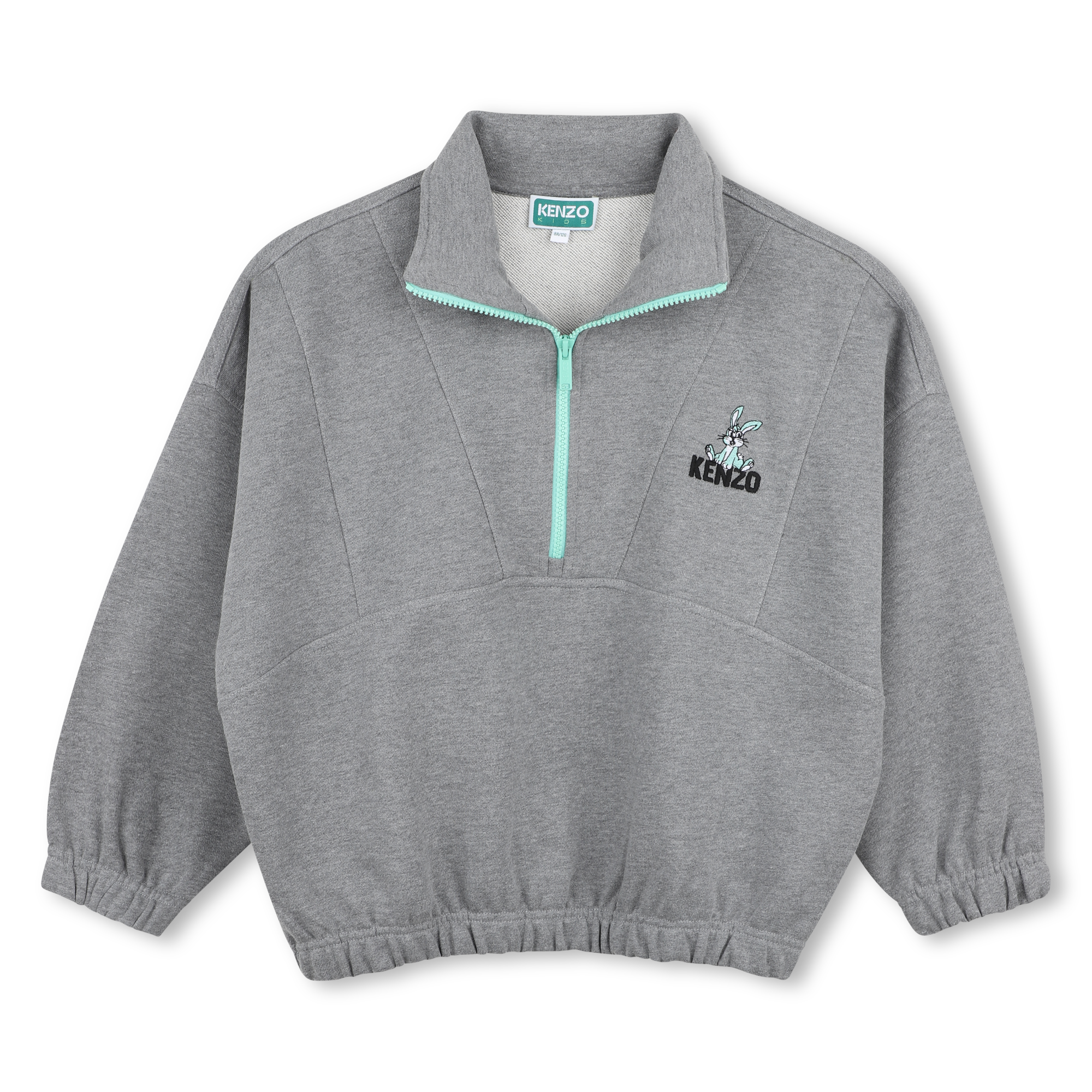 Kenzo Kids - Sweat-shirt Col Camionneur - Gris Chine - Garçon - 2 Ans
