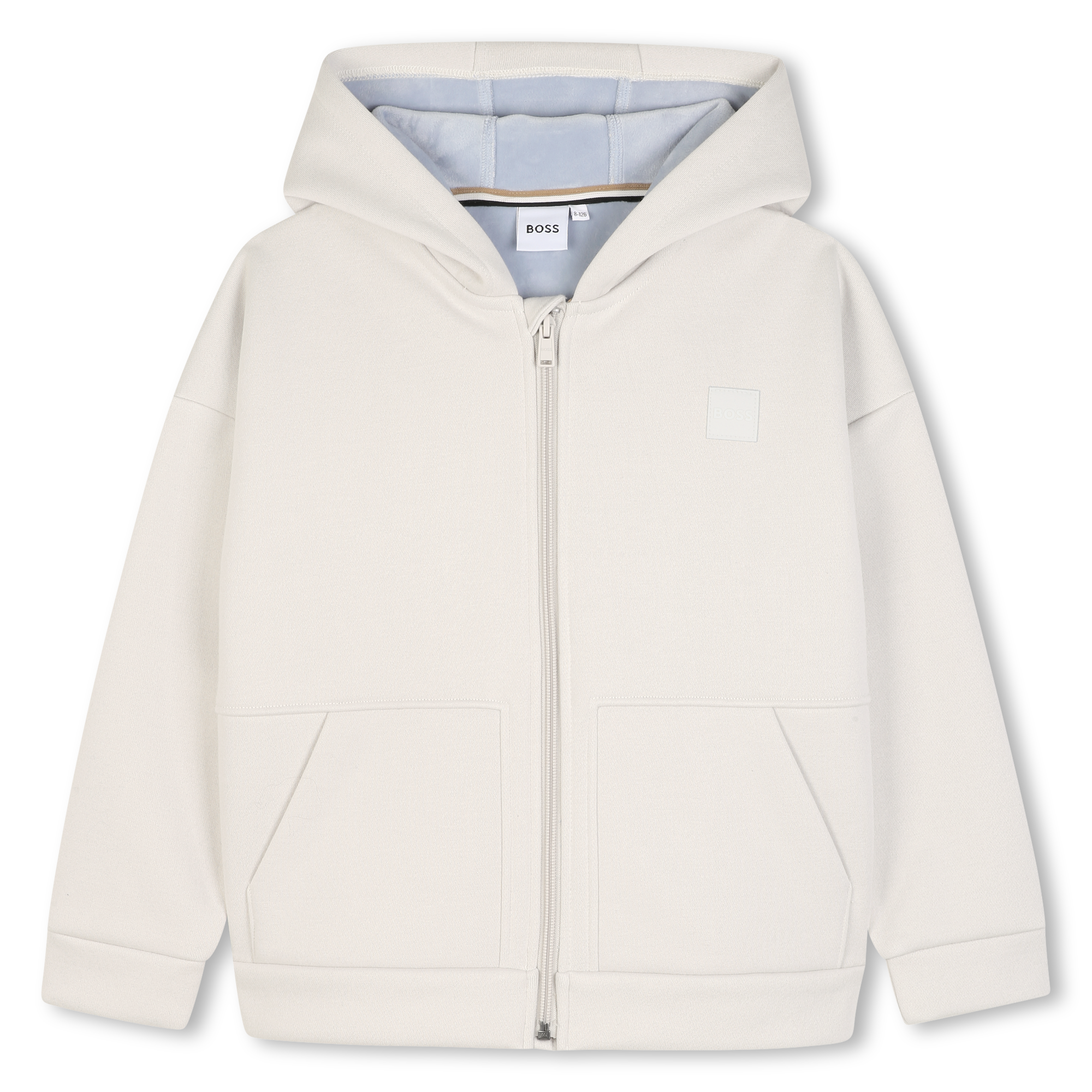 Boss - Cardigan À Capuche - Ecru Puce - Garçon - 4 Ans Boss - Cardigan À Capuche - Ecru Puce - Garçon - 4 Ans