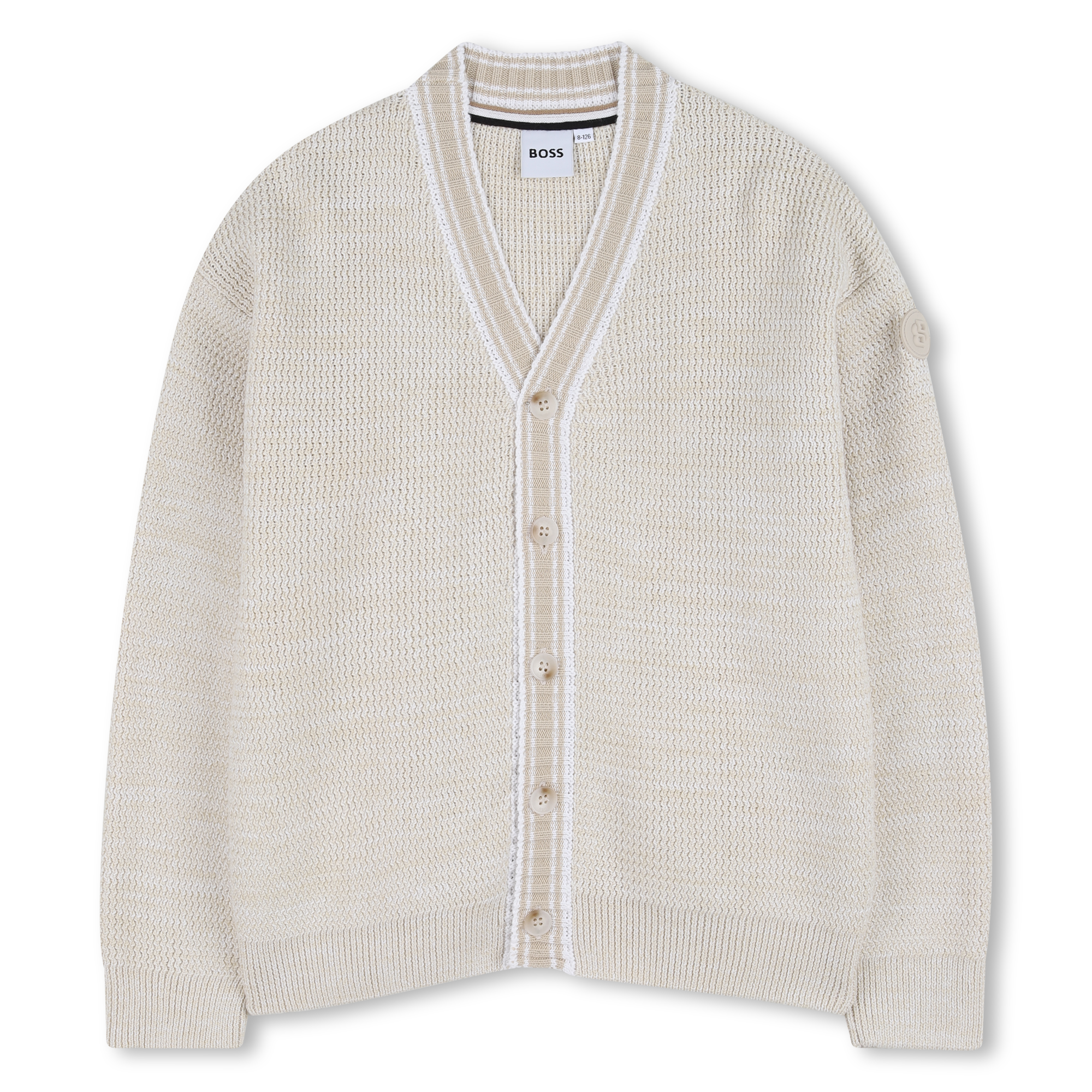 Boss - Gilet À Boutons - Sand - Garçon - 16 Ans