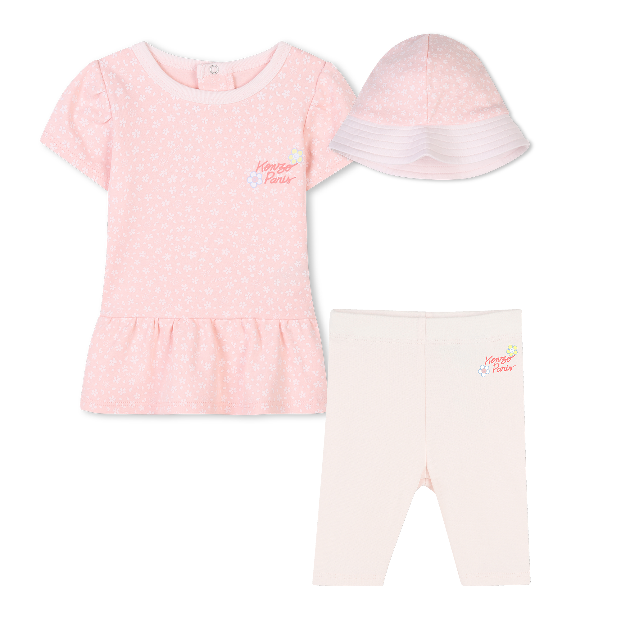 Kenzo Kids - Ensemble 3 Pièces - Veiled Rose - Fille - 3 Mois Kenzo Kids - Ensemble 3 Pièces - Veiled Rose - Fille - 3 Mois