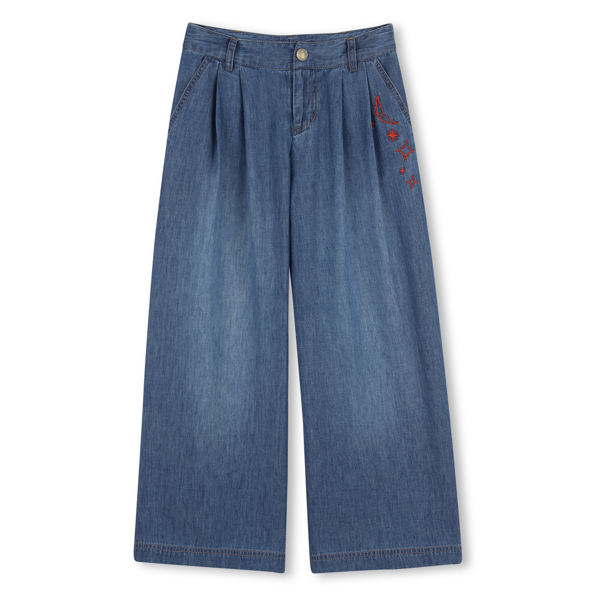 Zadig & Voltaire - Pantalon A Pinces - Denim Blue - Fille - 12 Ans