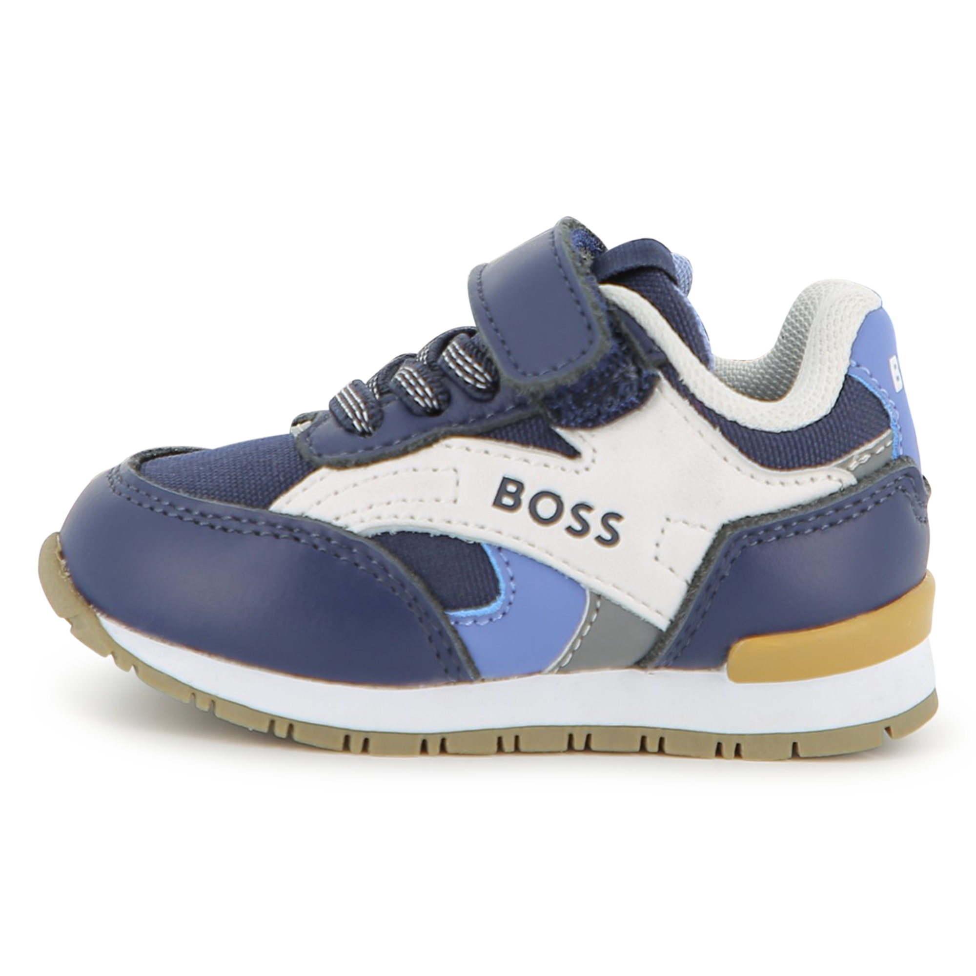 Boss - Basket À Lacets - Bleu Cargo - Garçon - Taille 28