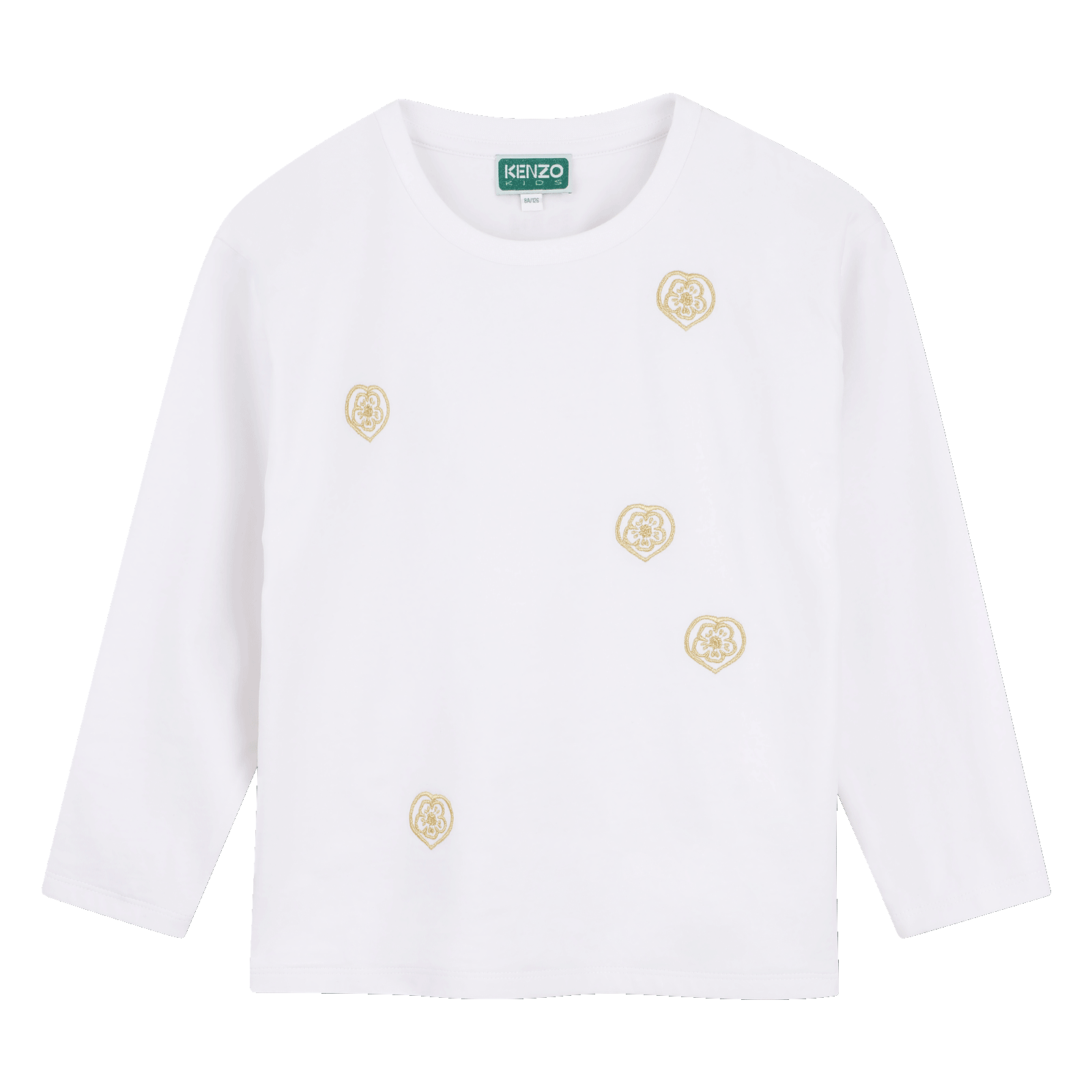 Kenzo Kids - Tee-shirt Manches Longues - Blanc - Fille - 12 Ans