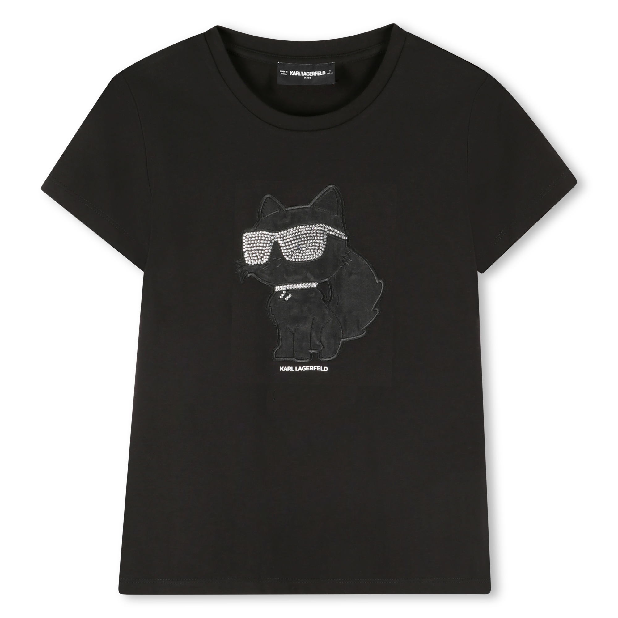 Karl Lagerfeld Kids - T-shirt À Manches Courtes - Black - Fille - 3 Ans