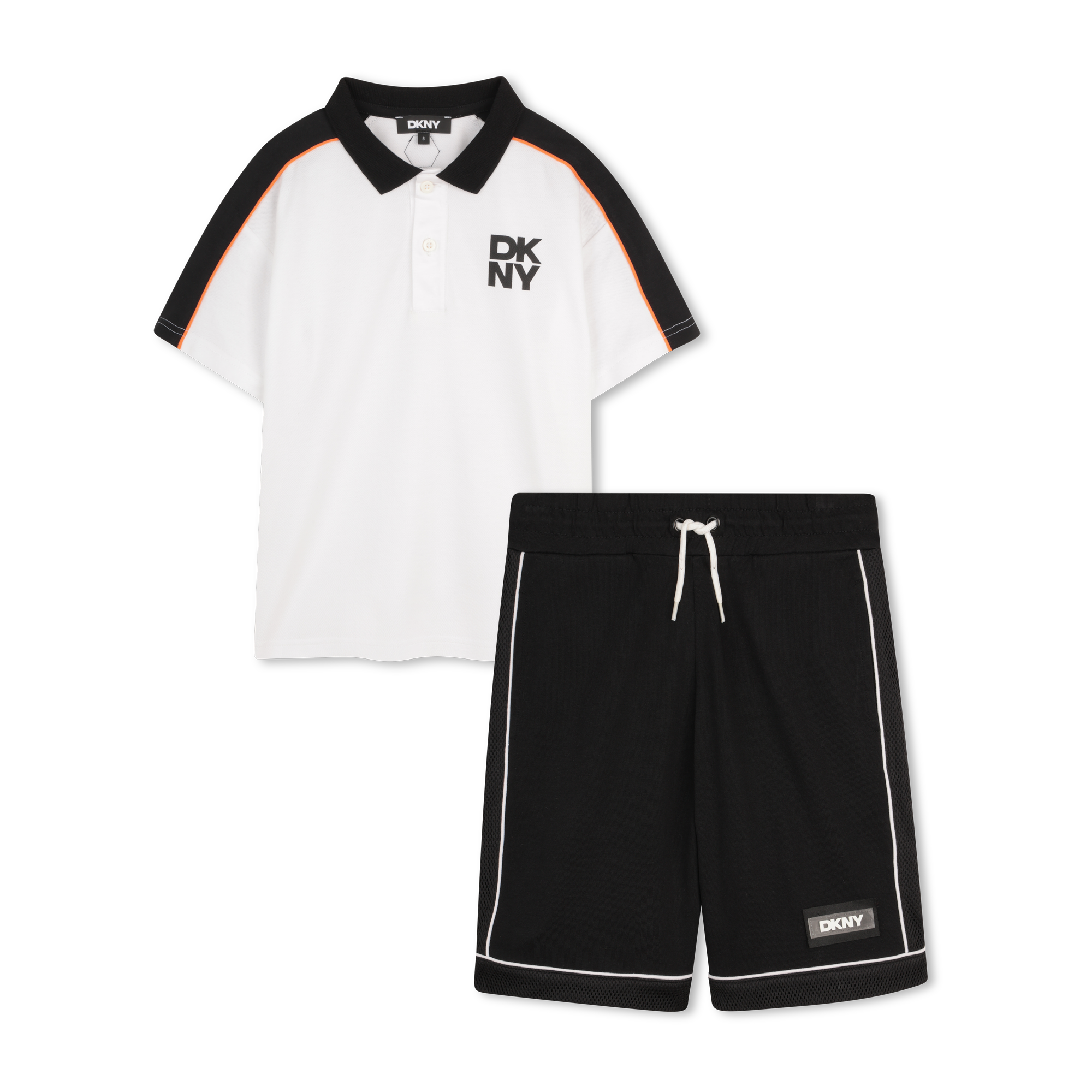 Dkny - Ensemble Tee-shirt Et Bermuda - Noir Blanc - Garçon - 6 Ans