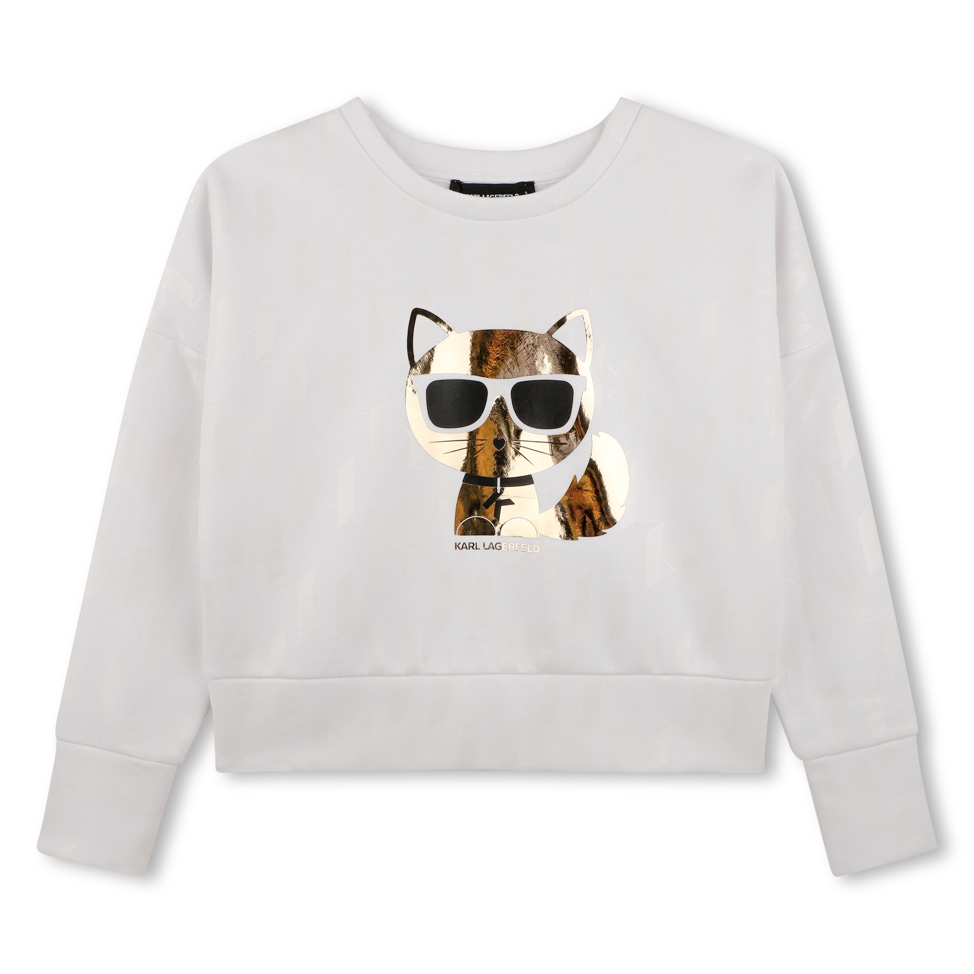 Karl Lagerfeld Kids - Sweat-shirt-shirt À Manche Longue - Blanc - Fille - 12 Ans