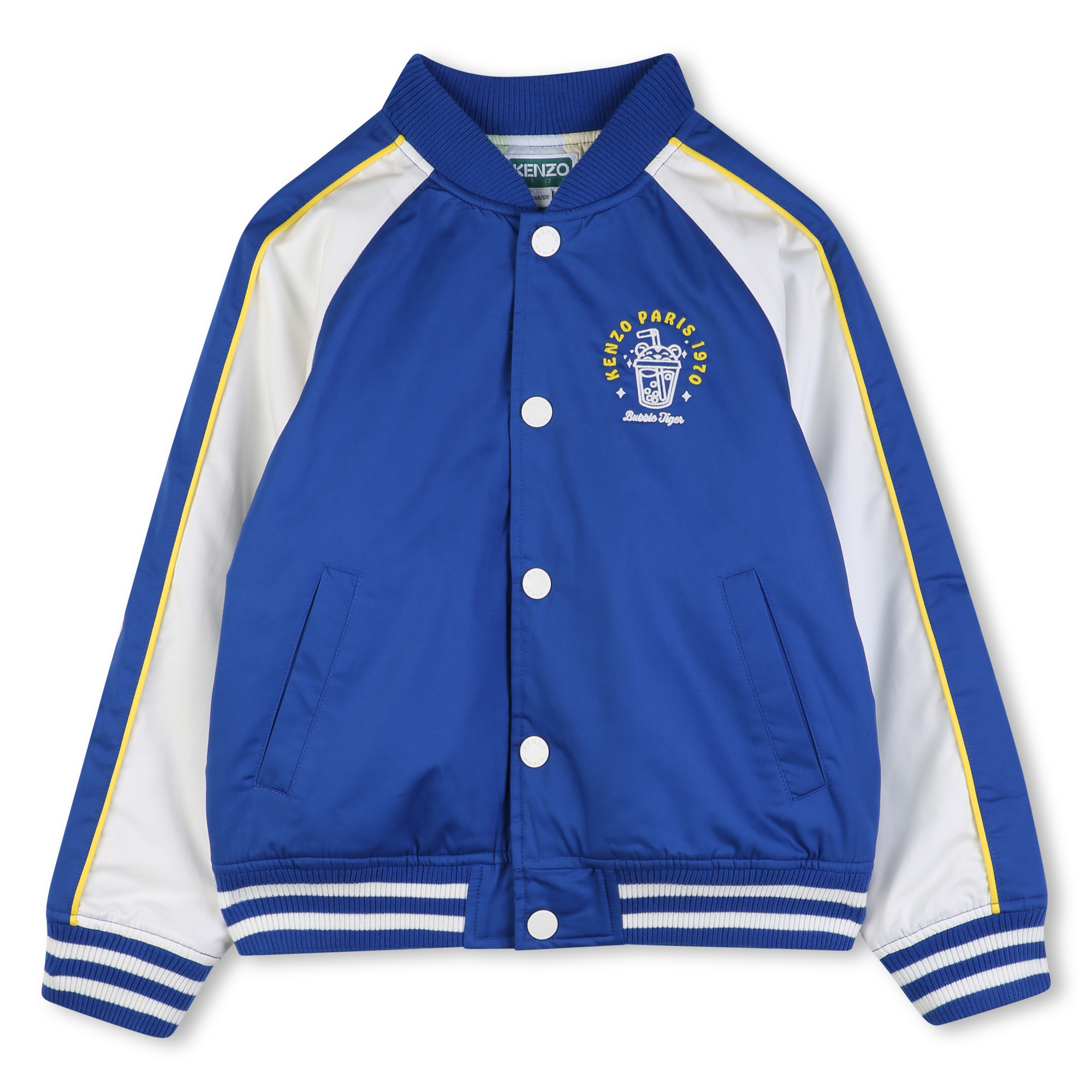 Kenzo Kids - Blouson Doublure Rayée - Bleu Royal - Garçon - 4 Ans