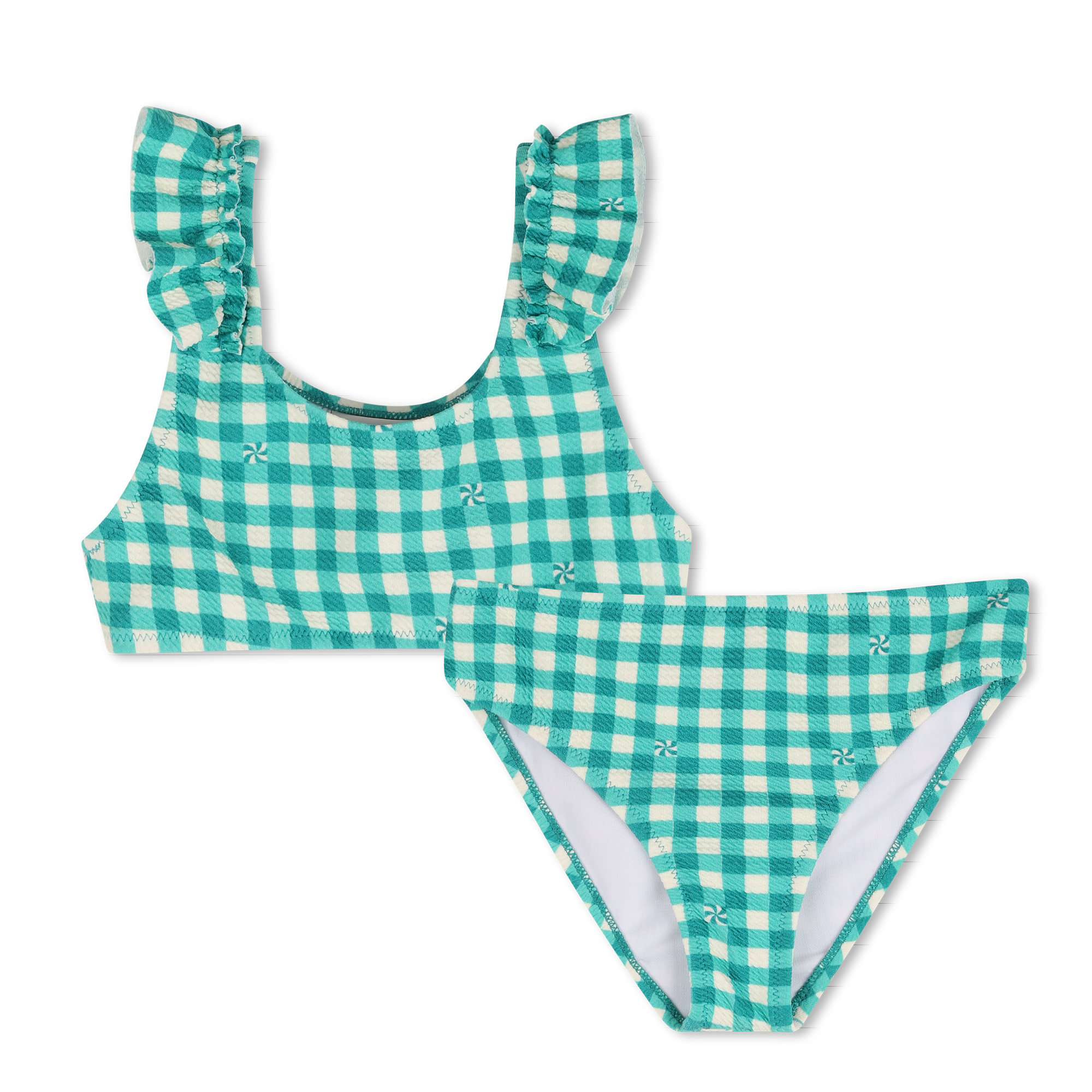 Kids Around - Maillot De Bain 2 Pièces - Vert The - Fille - 4 Ans