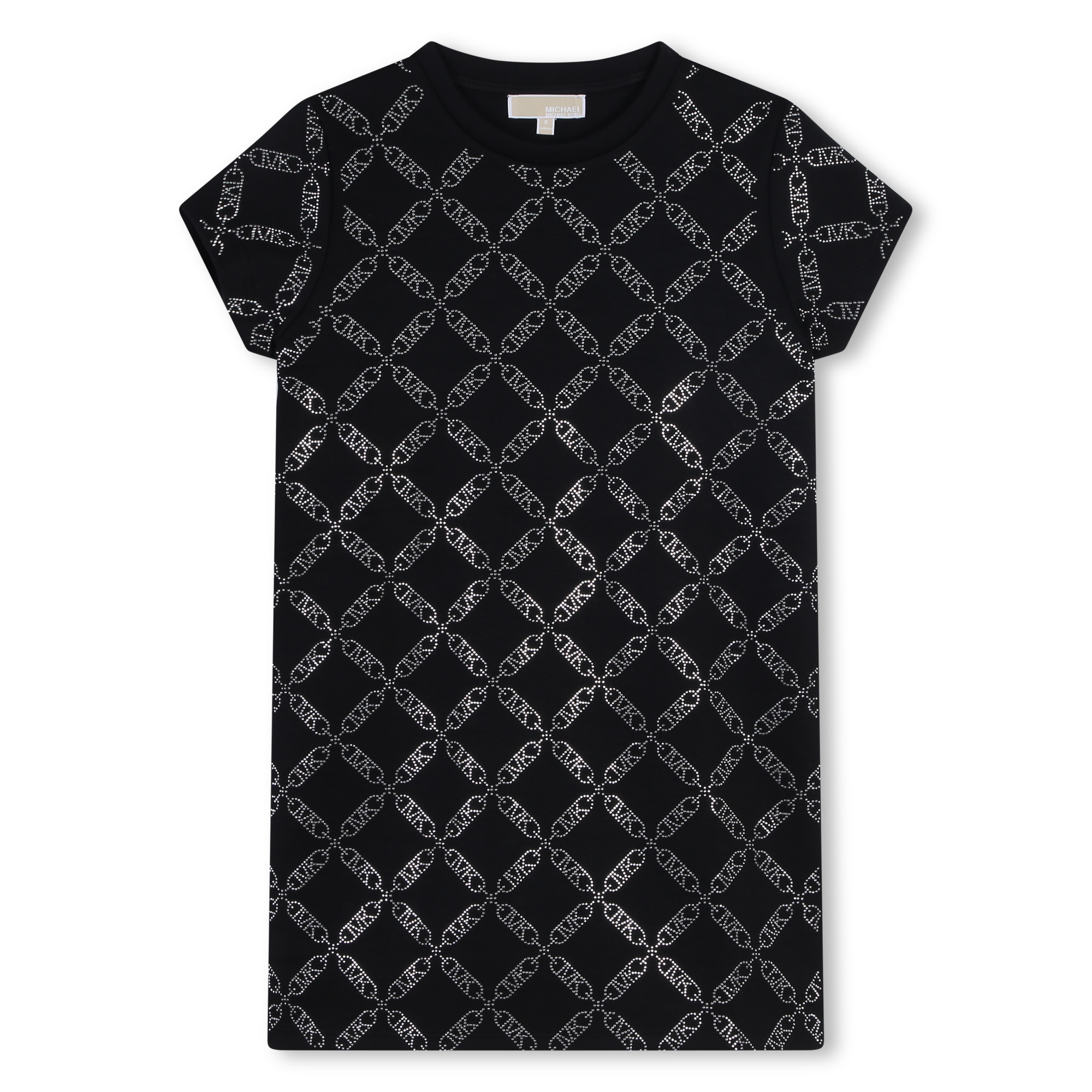 Michael+Kors+-+Robe+Cloutee+à+Manches+Courtes+-+Fille+-+Taille+2+ans+-+Noir+-+Kids+Around