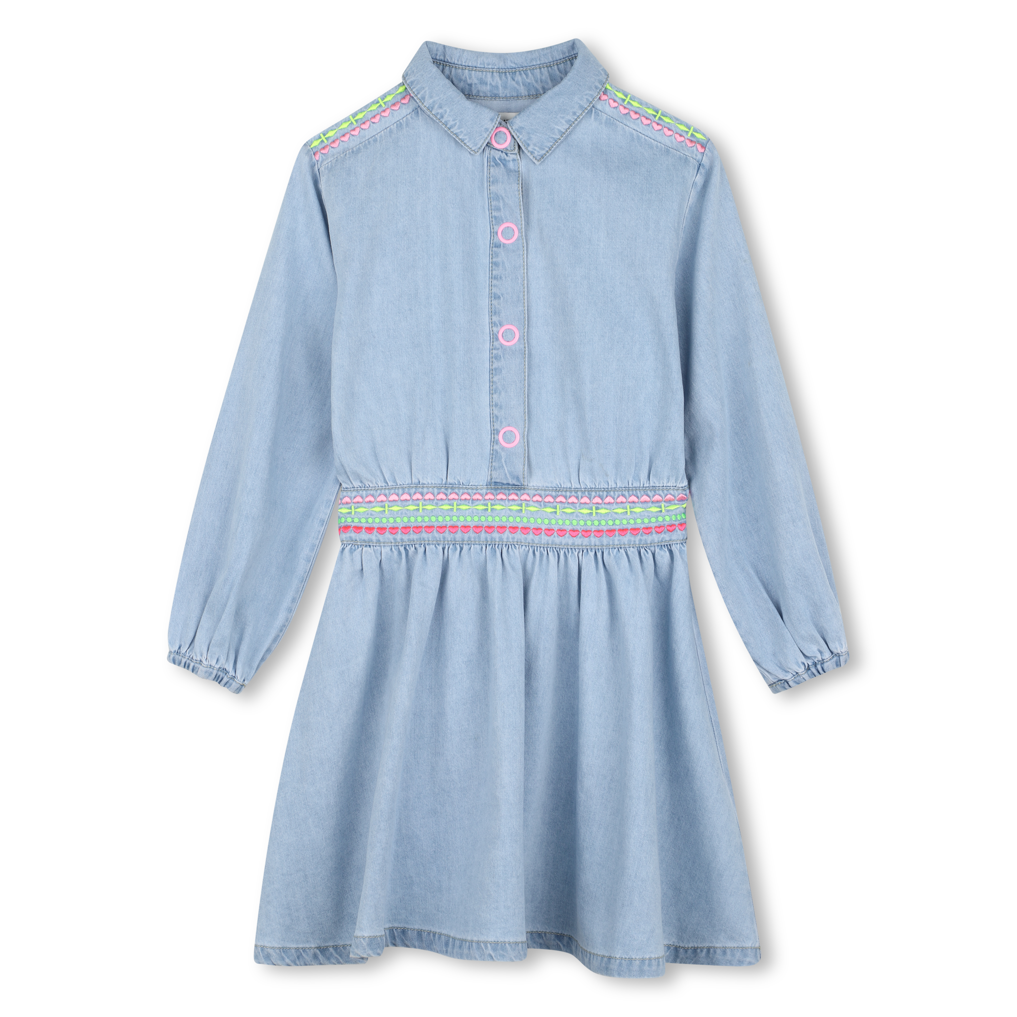 Billieblush - Robe En Denim - Double Stone+bleach - Fille - 4 Ans