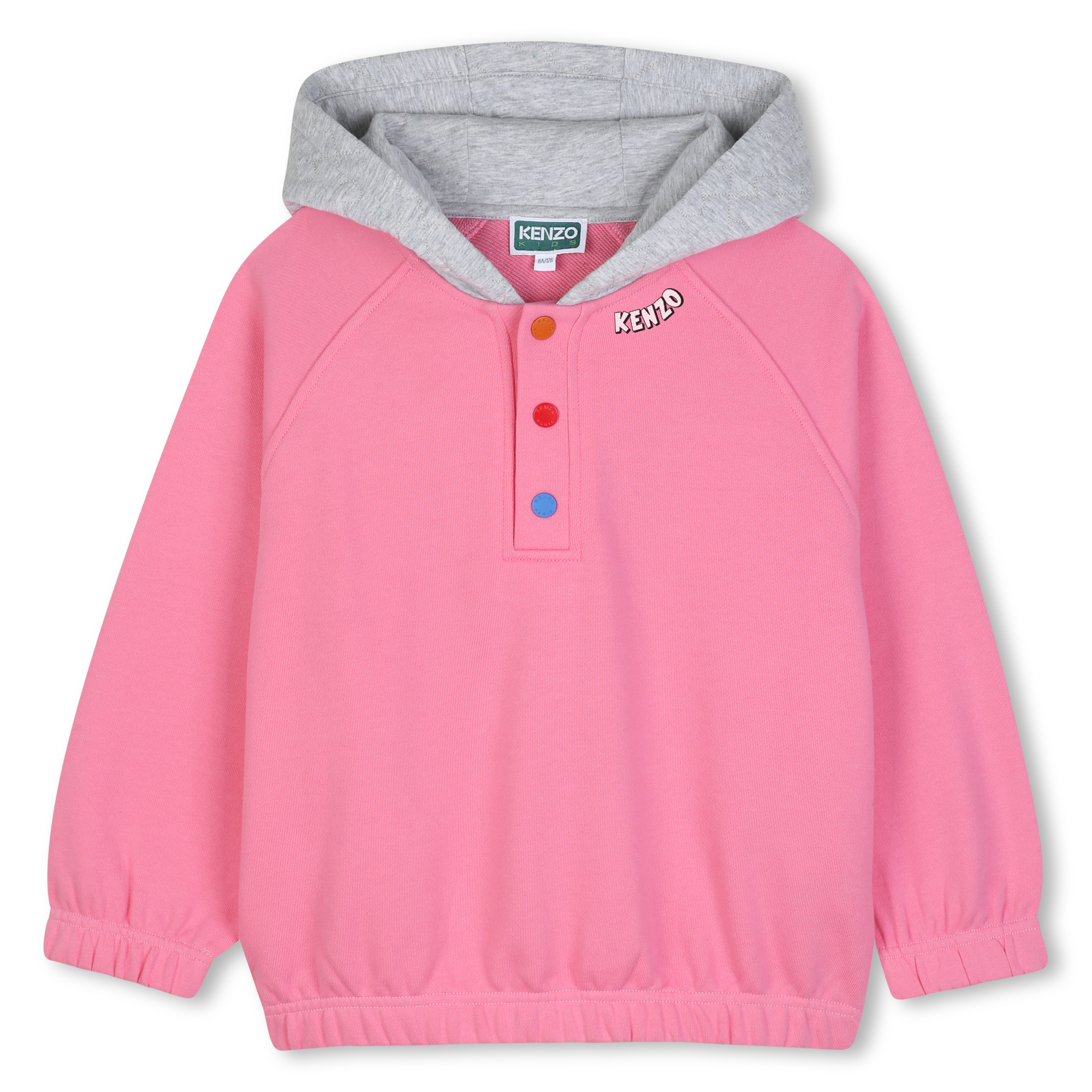 Kenzo Kids - Sweat-shirt À Capuche - Rose Tendre - Fille - 10 Ans