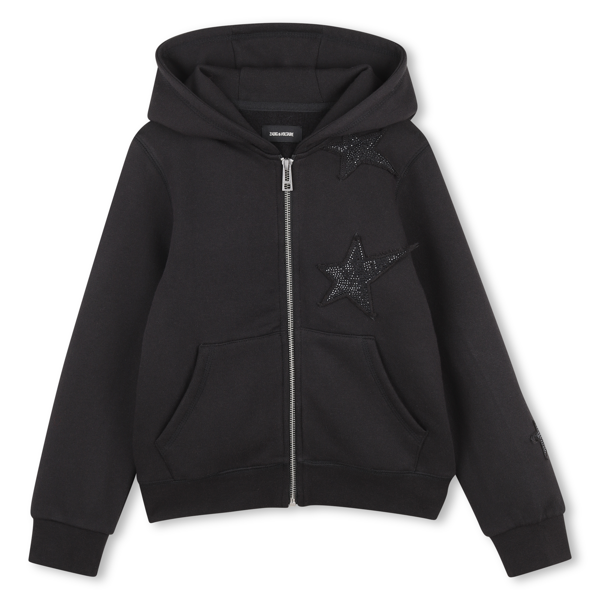 Zadig & Voltaire - Cardigan À Capuche - Black - Fille - 4 Ans Zadig & Voltaire - Cardigan À Capuche - Black - Fille - 4 Ans