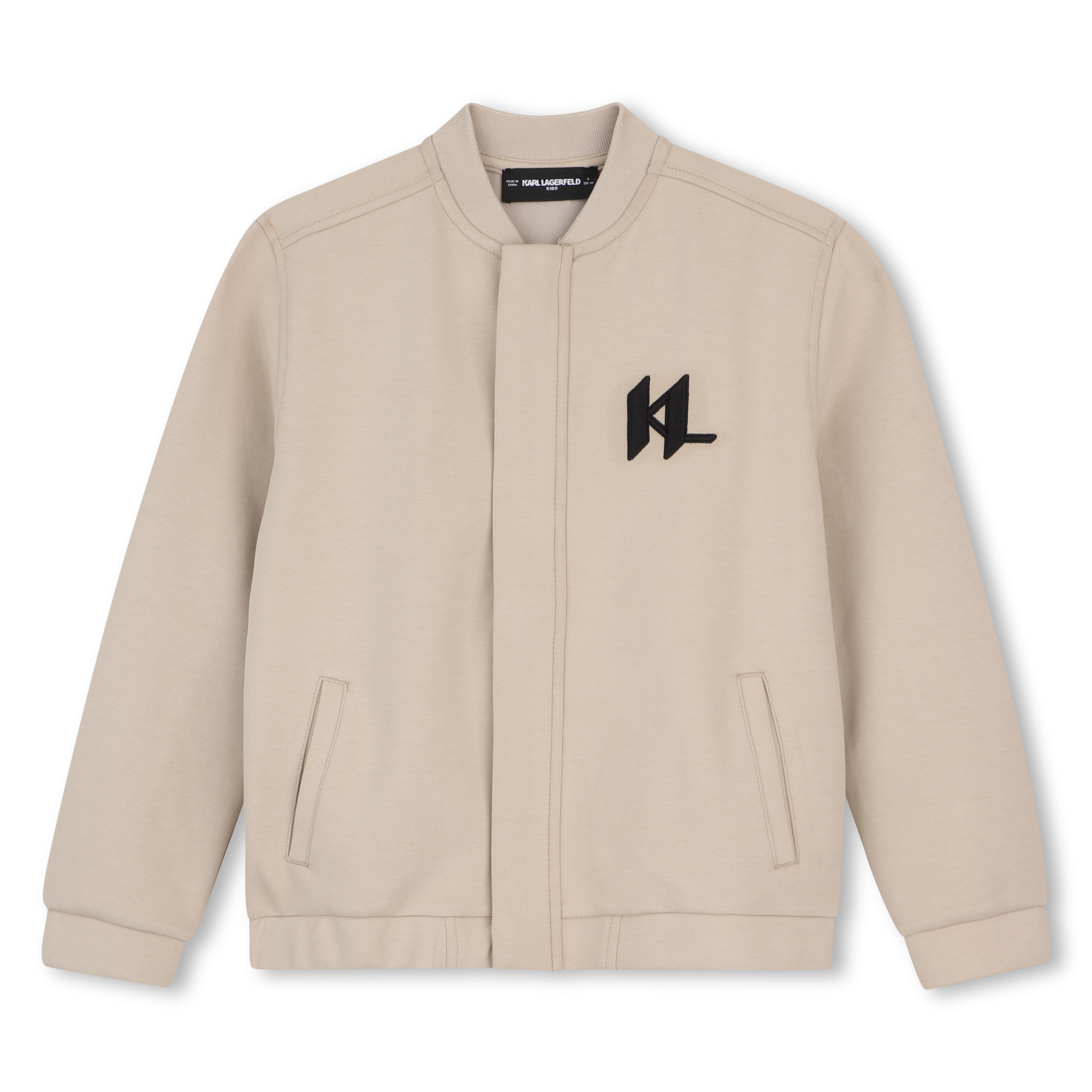 Karl Lagerfeld Kids - Sweat Zippé À Capuche - Chanvre - Garçon - 14 Ans