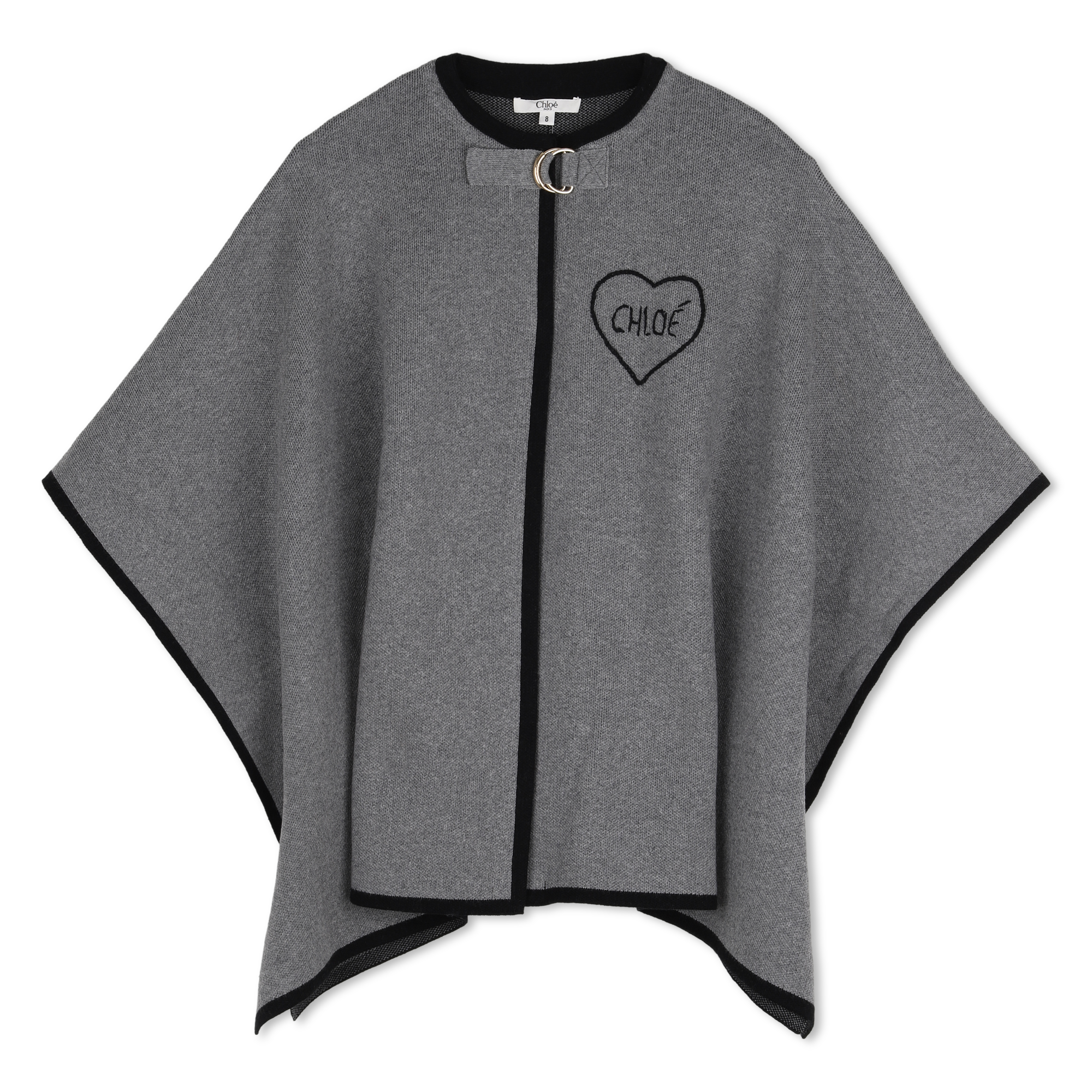Chloe - Cape En Tricot - Gris Chine - Fille - 14 Ans