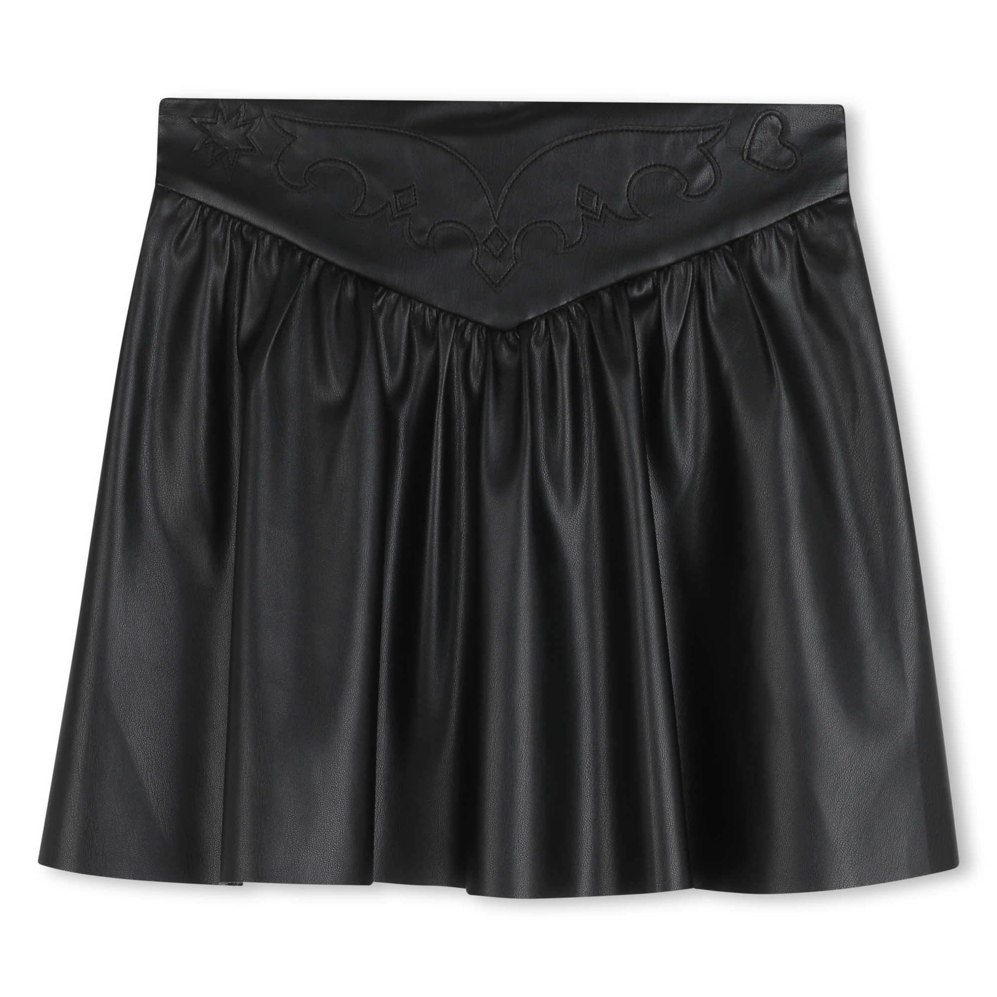 Zadig & Voltaire - Jupe Courte Simili Brodée - Black - Fille - 12 Ans