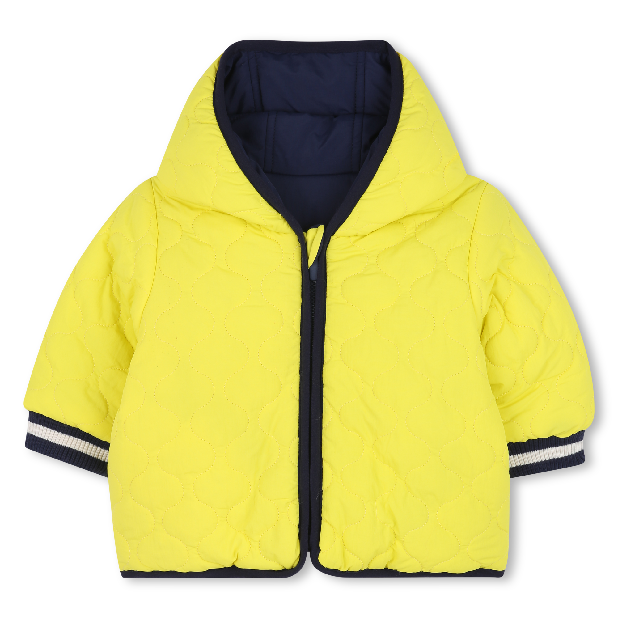 Timberland - Doudoune Réversible Capuche Chaude - Garçon - Taille 06m - Jaune - Kids Around