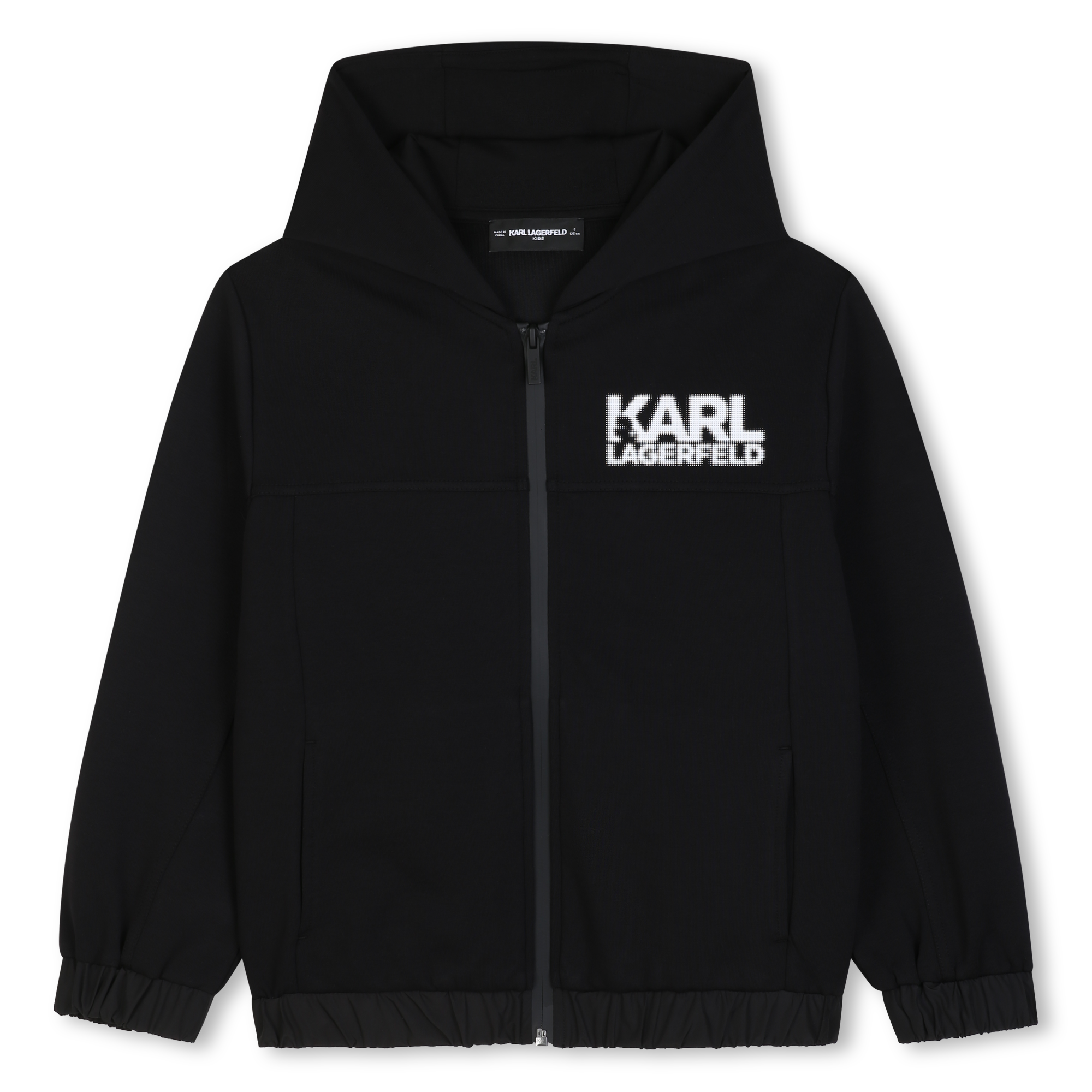 Karl Lagerfeld Kids - Cardigan À Capuche - Black - Garçon - 10 Ans