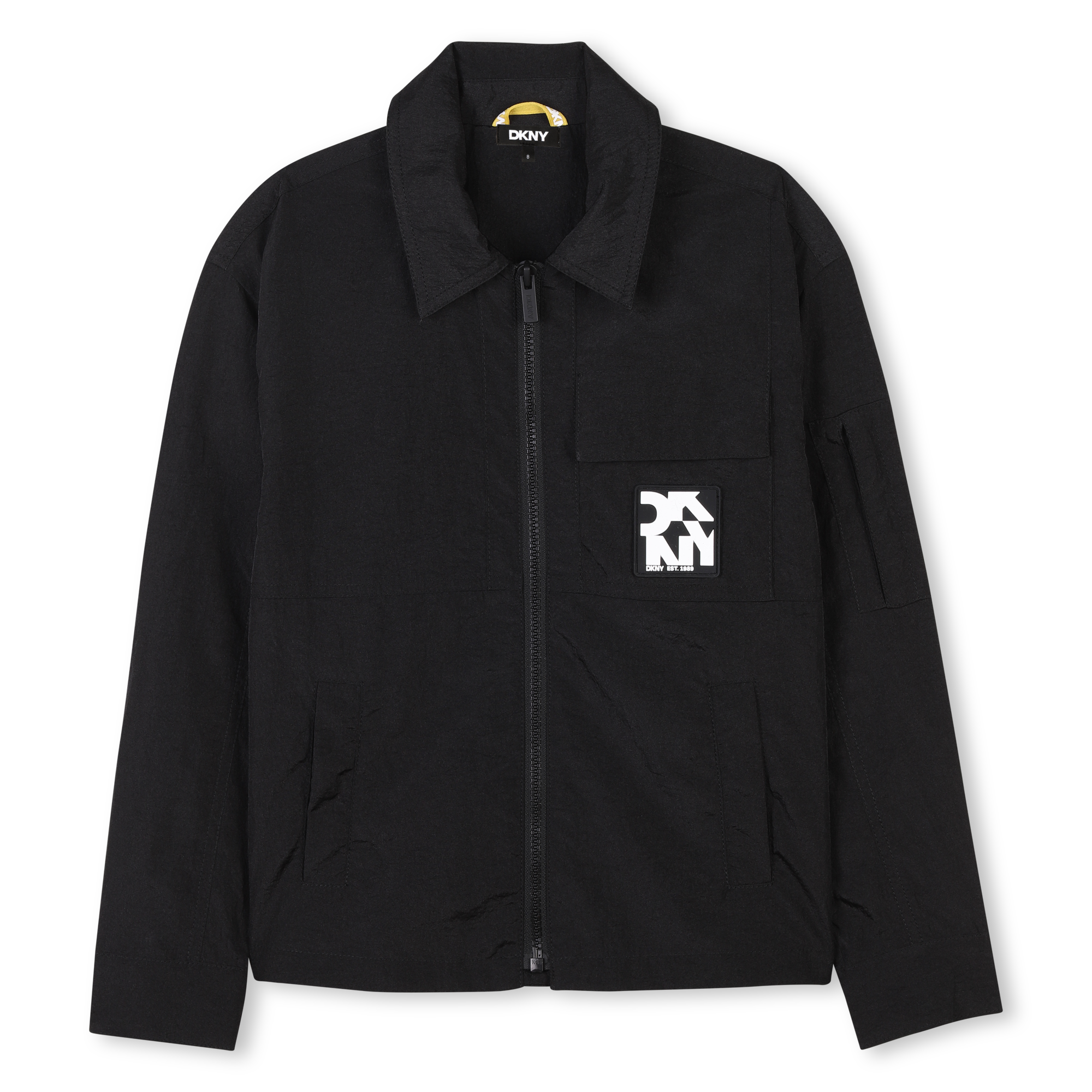 Dkny - Blouson Zippé Déperlant - Black - Unisexe - 6 Ans