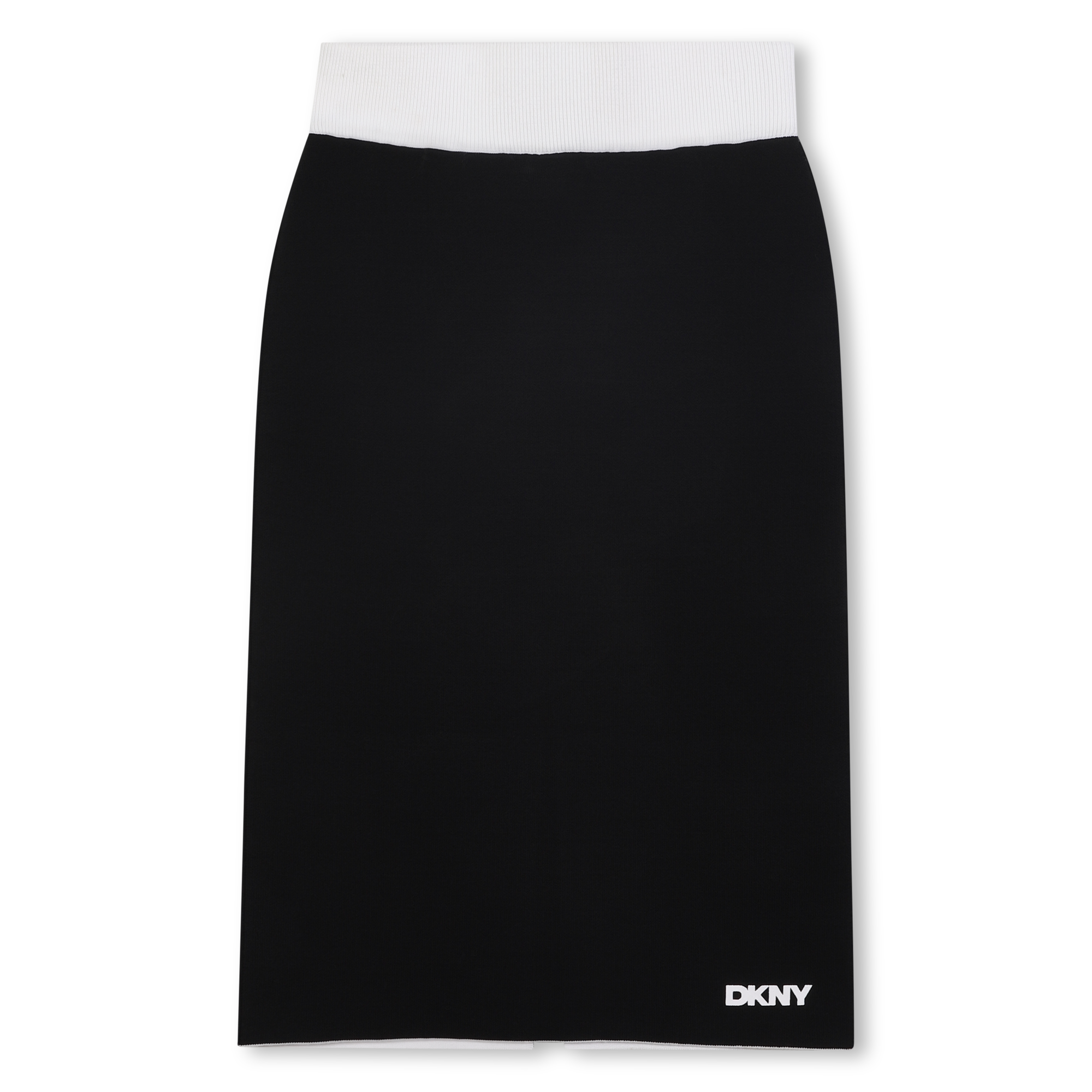 Dkny - Jupe Droite Réversible - Noir Ecru - Fille - 14 Ans