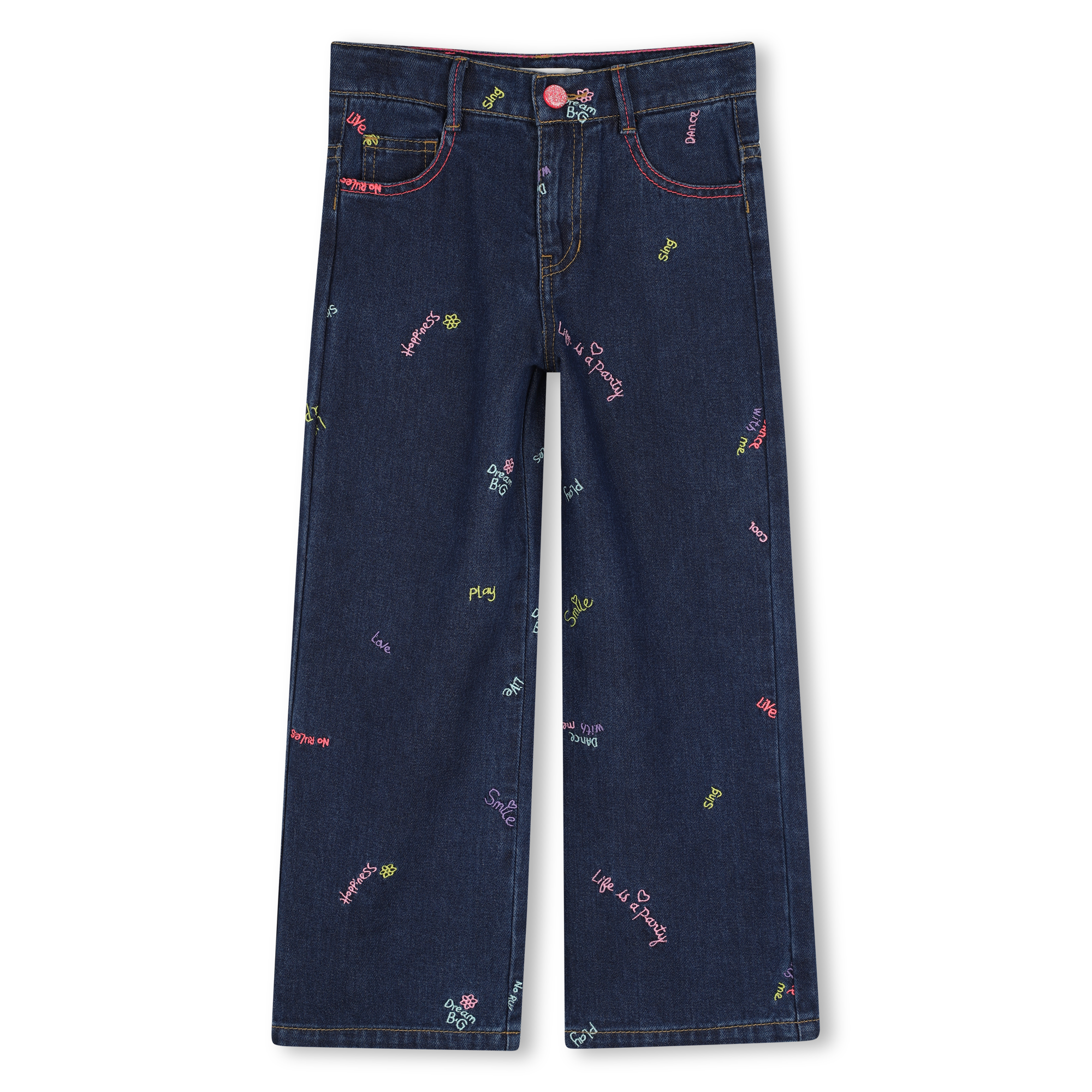 Billieblush - Pantalon En Denim - Denim Blue - Fille - 2 Ans Billieblush - Pantalon En Denim - Denim Blue - Fille - 2 Ans
