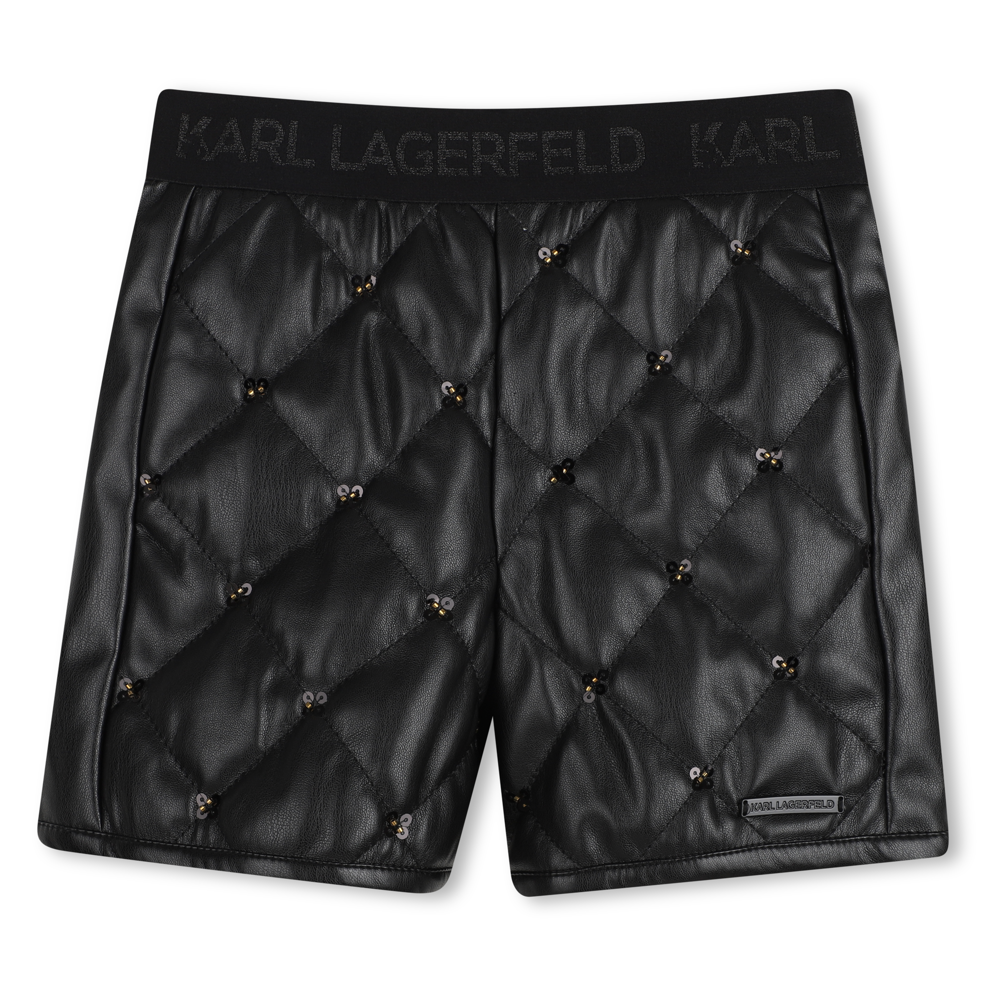 Karl Lagerfeld Kids - Bermuda Avec Strass - Black - Fille - 16 Ans