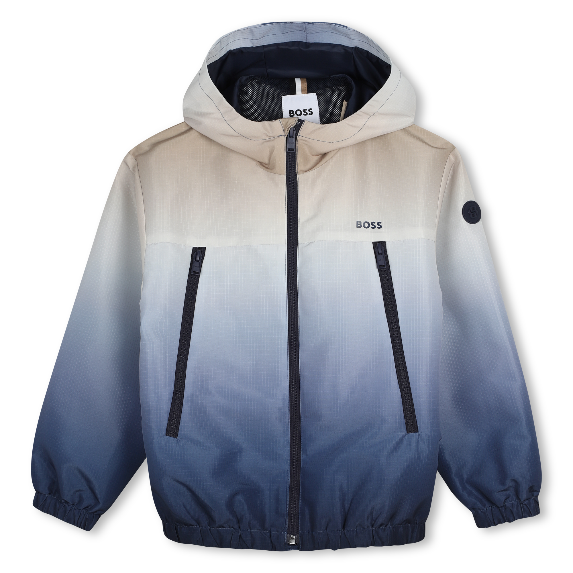 Boss - Coupe-vent À Capuche - Bleu Tendre - Garçon - 4 Ans Boss - Coupe-vent À Capuche - Bleu Tendre - Garçon - 4 Ans