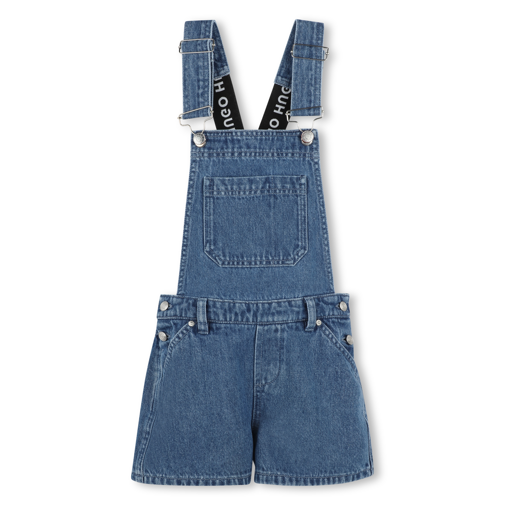 Hugo - Salopette Short En Jean - Denim Blue - Fille - 14 Ans Hugo - Salopette Short En Jean - Denim Blue - Fille - 14 Ans