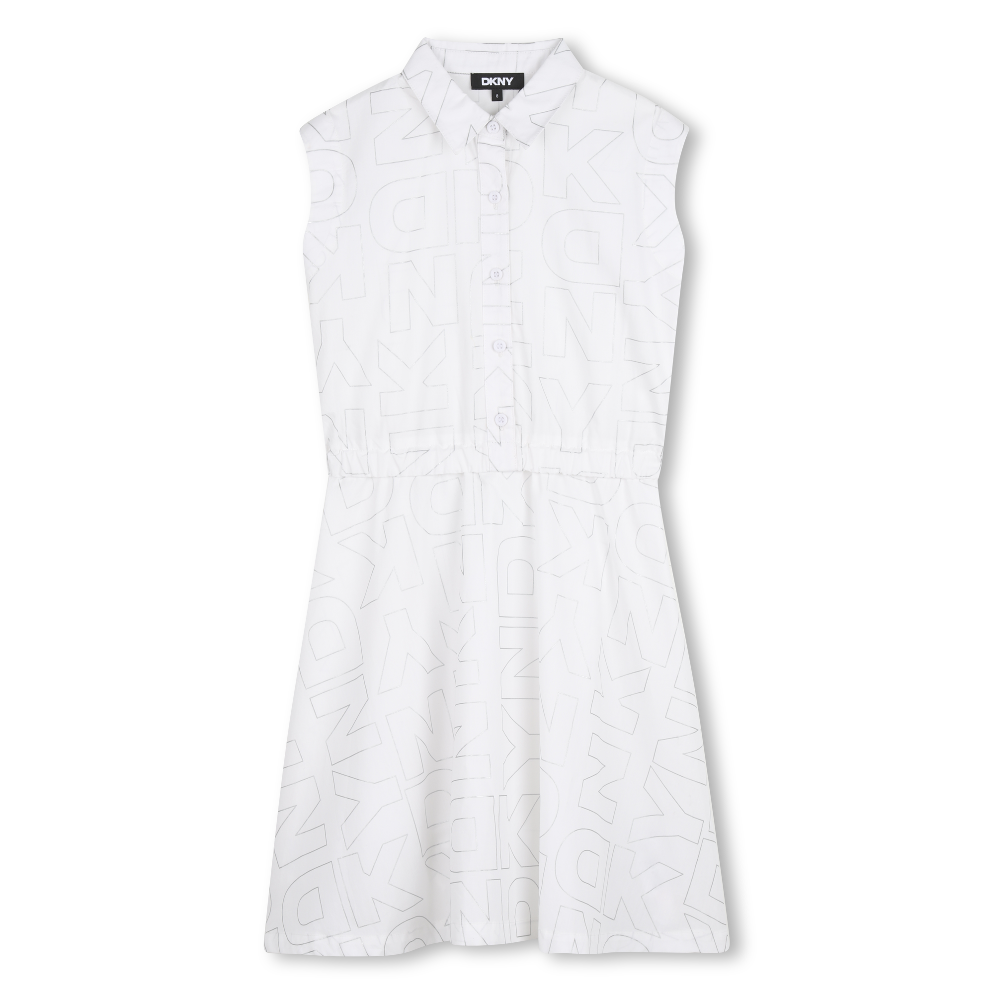 Dkny - Robe Imprimée - Blanc - Fille - 10 Ans