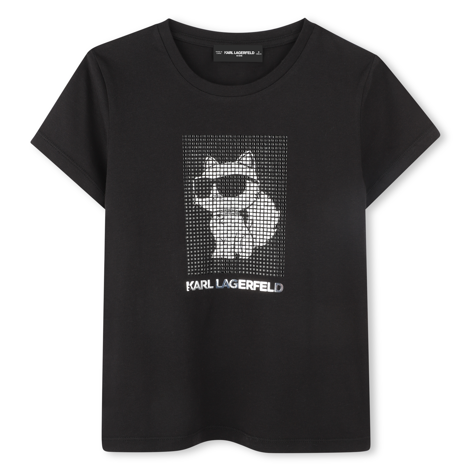 Karl+Lagerfeld+Kids+-+T-shirt+à+Manches+Courtes+-+Fille+-+Taille+2+ans+-+Noir+-+Kids+Around