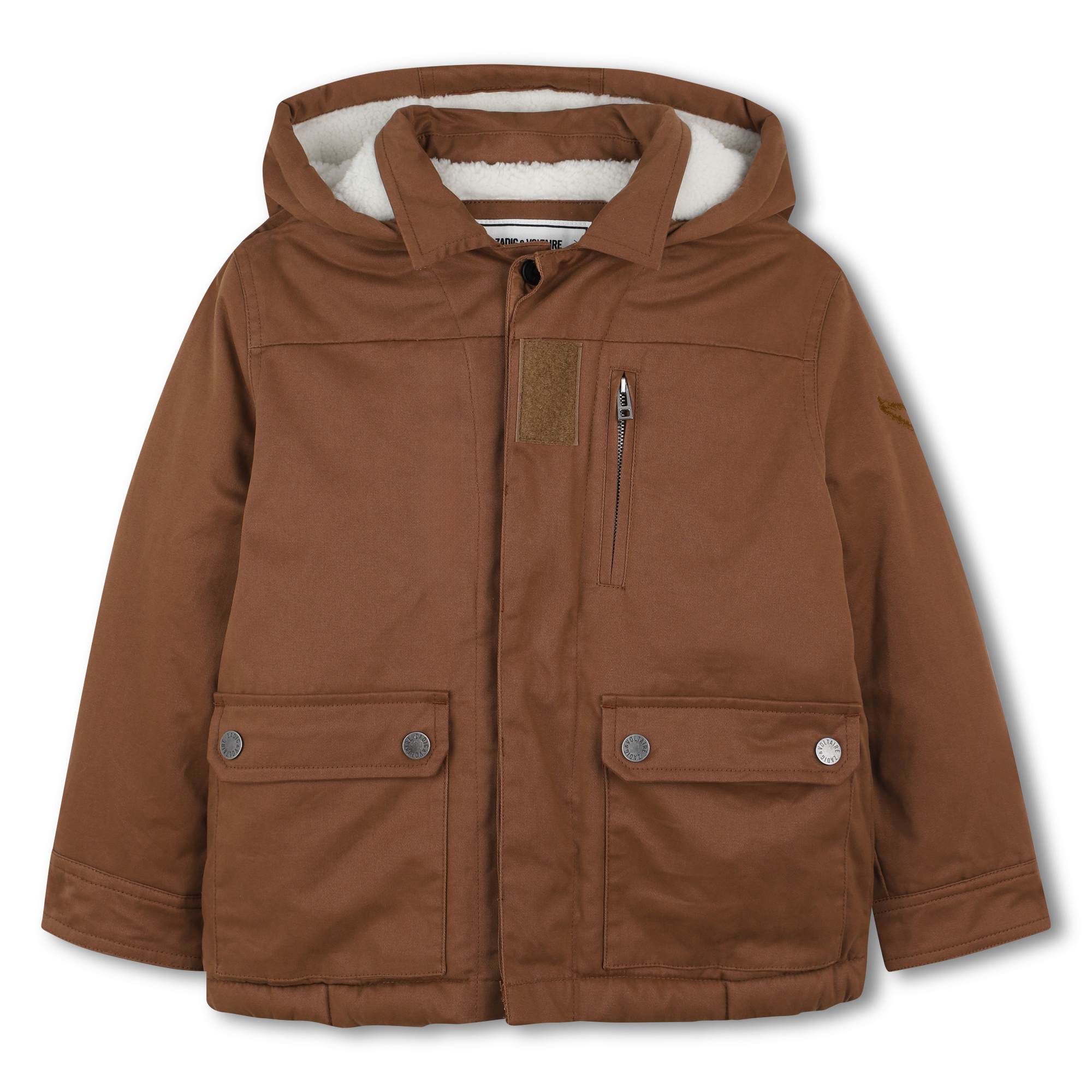Zadig & Voltaire - Parka À Capuche Déperlante - Linen - Garçon - 16 Ans
