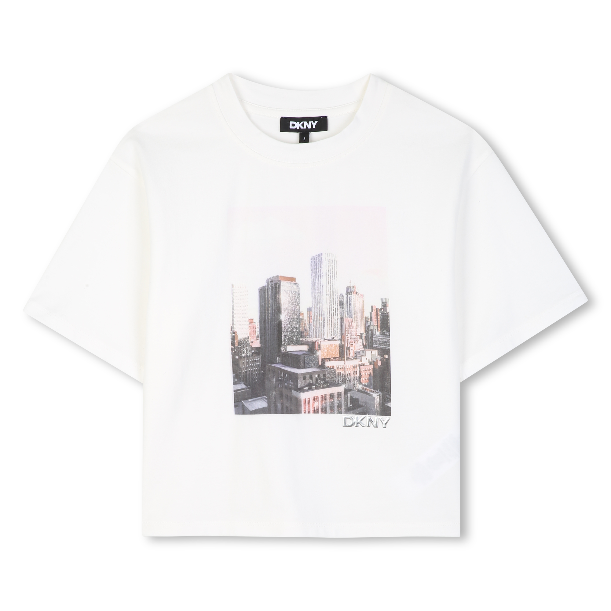 Dkny - Tee-shirt Manches Courtes - Offwhite - Fille - 10 Ans