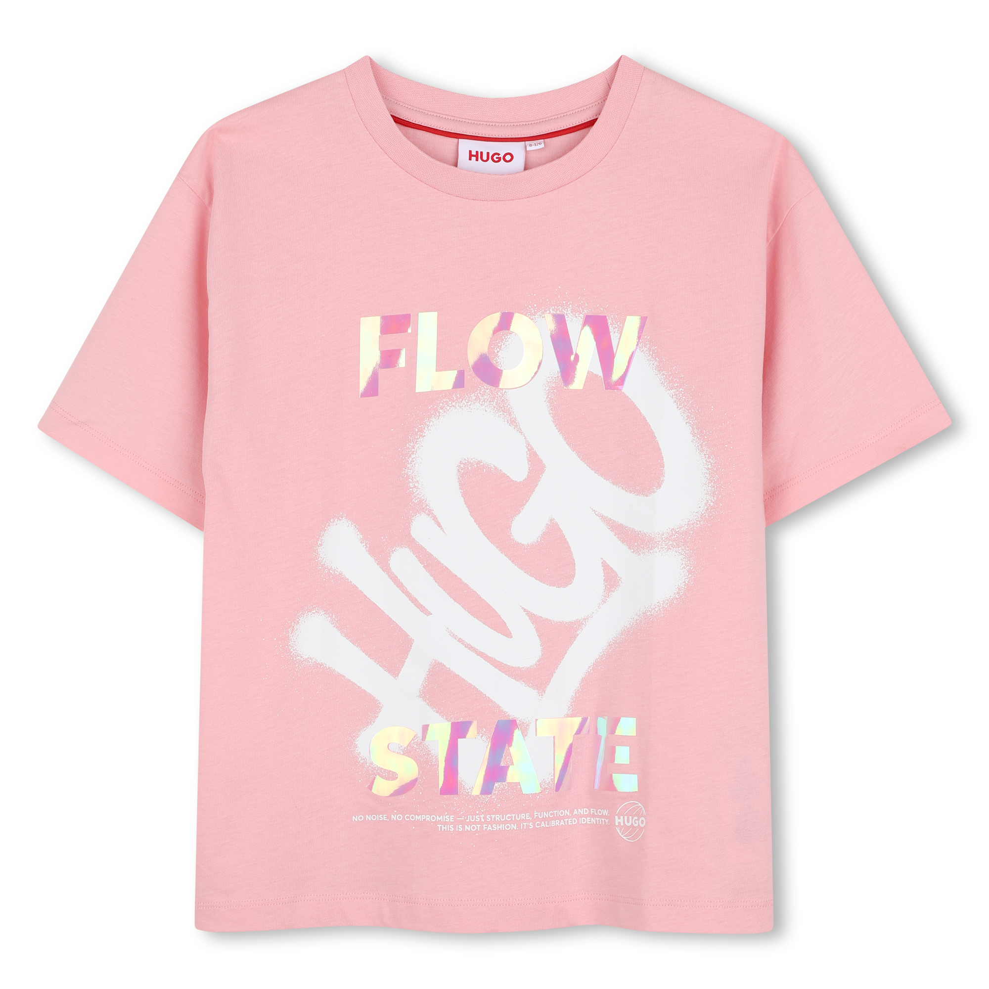 Hugo - Tee-shirt Manches Courtes - Pink Dolphin - Fille - 8 Ans