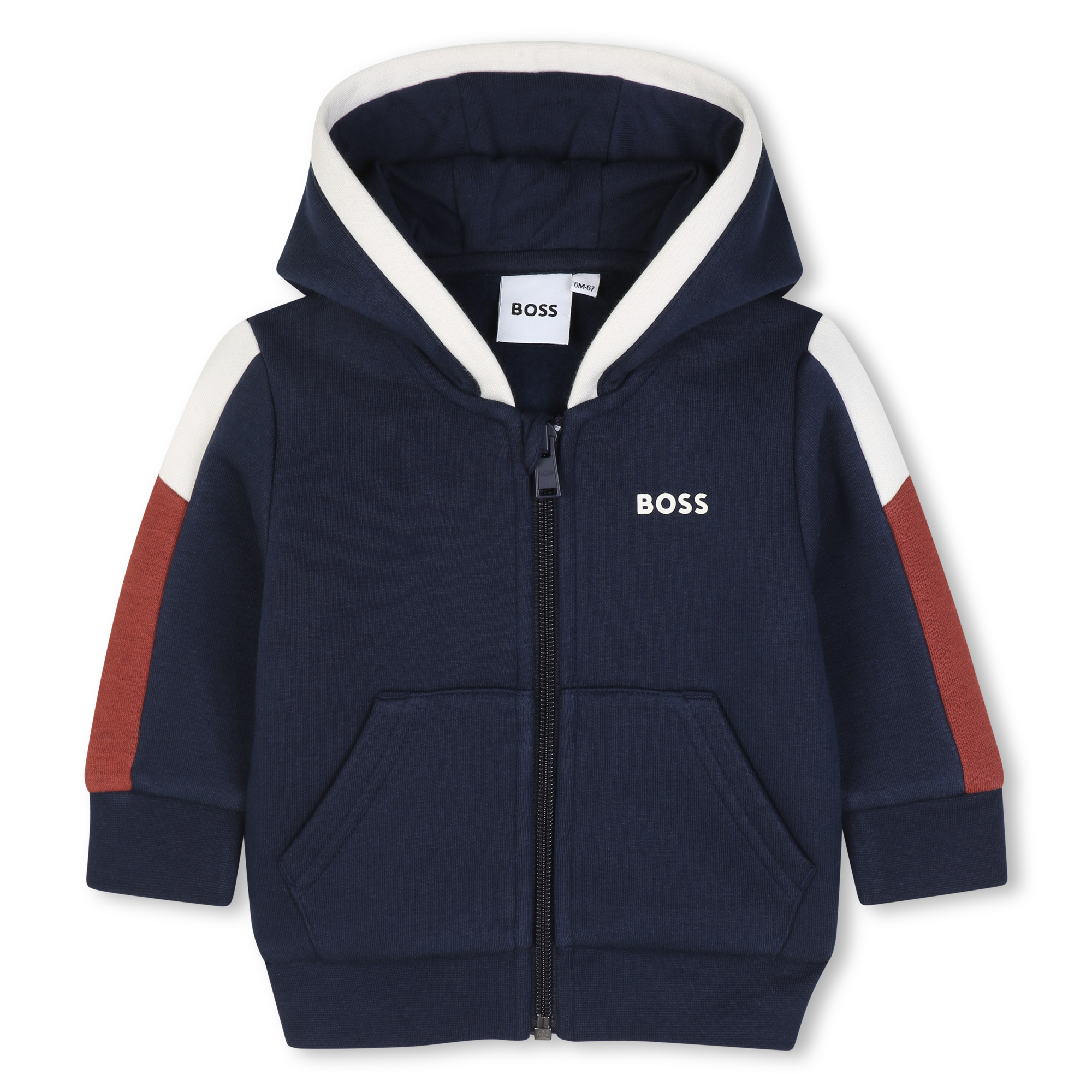 Boss - Cardigan À Capuche - Bleu Cargo - Garçon - 2 Ans