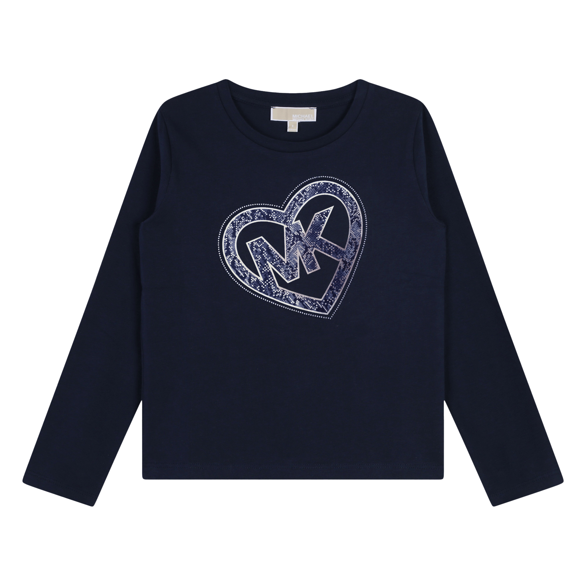 Michael+Kors+-+T-shirt+Manches+Longues+-+Fille+-+Taille+2+ans+-+Bleu+-+Kids+Around