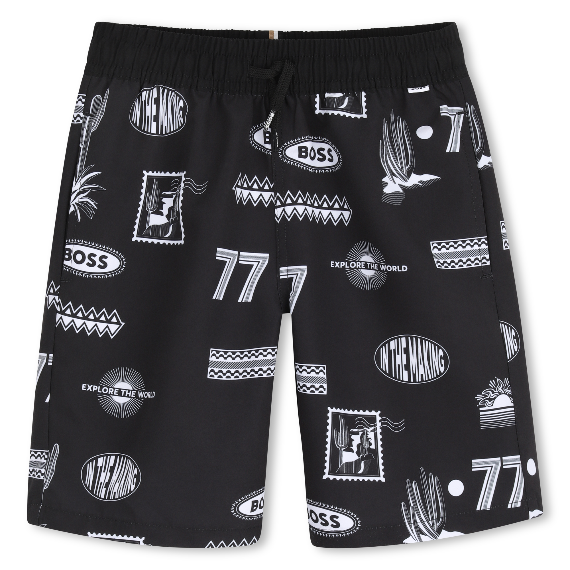 Boss - Short De Bain - Black - Garçon - 12 Ans