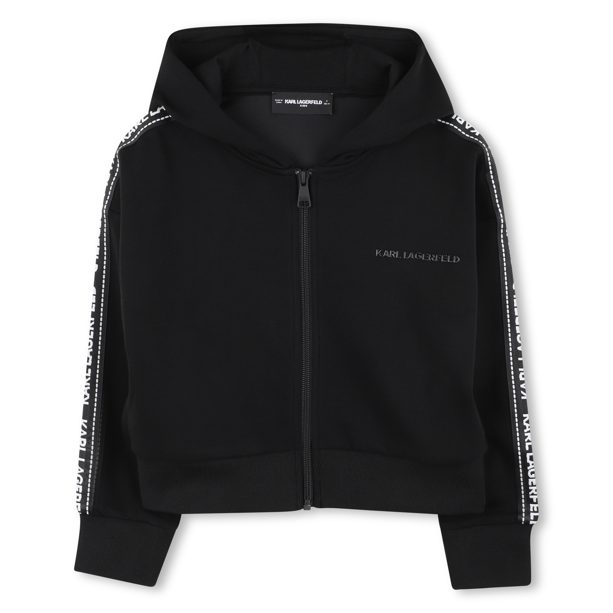 Karl Lagerfeld Kids - Cardigan À Capuche - Black - Fille - 14 Ans Karl Lagerfeld Kids - Cardigan À Capuche - Black - Fille - 14 Ans