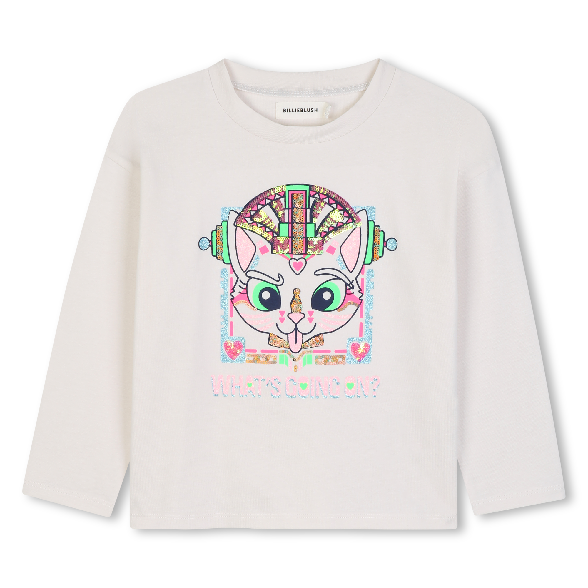 Billieblush - Tee-shirt Manches Longues - Rice - Fille - 4 Ans