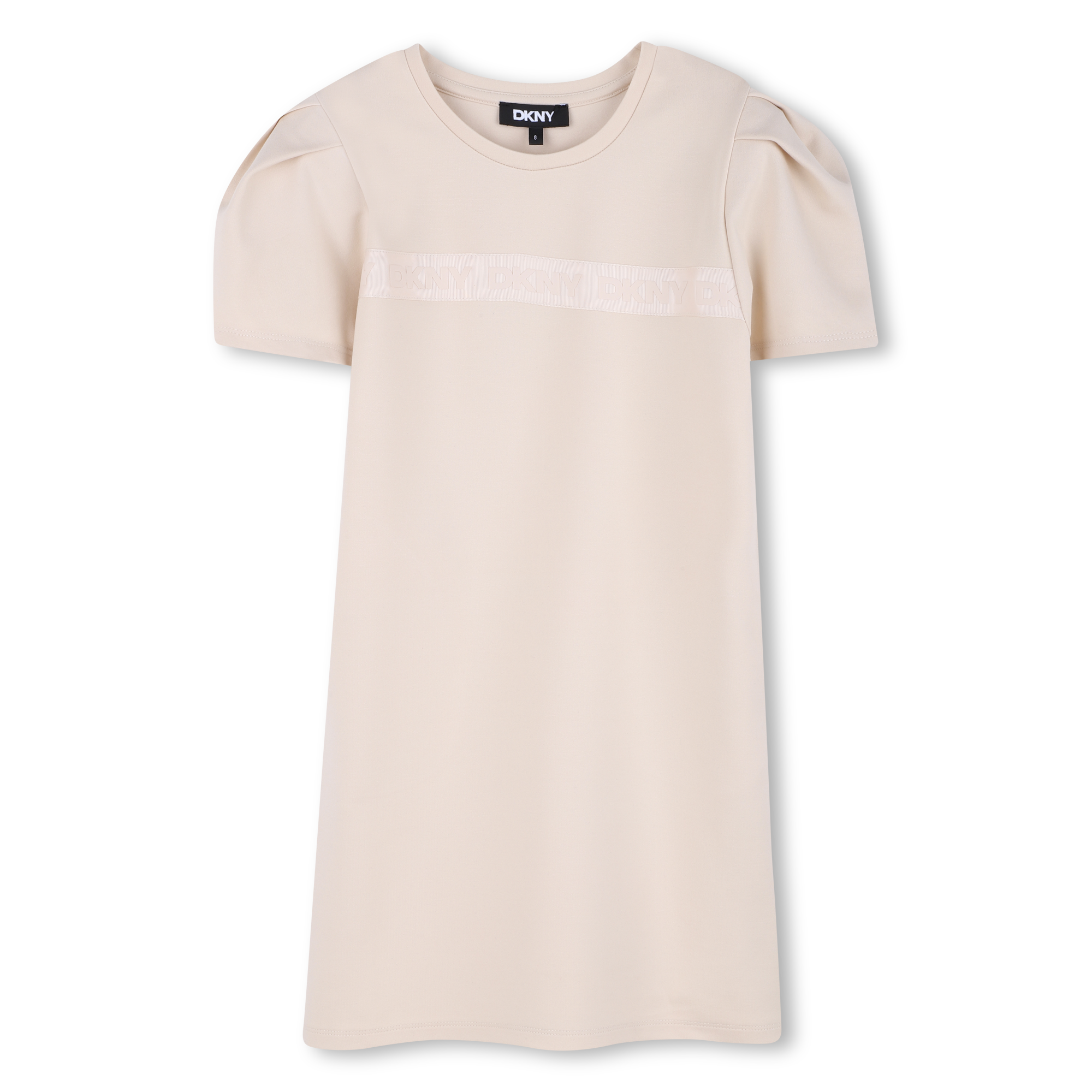 Dkny - Robe À Manches Courtes - Argile - Fille - 6 Ans
