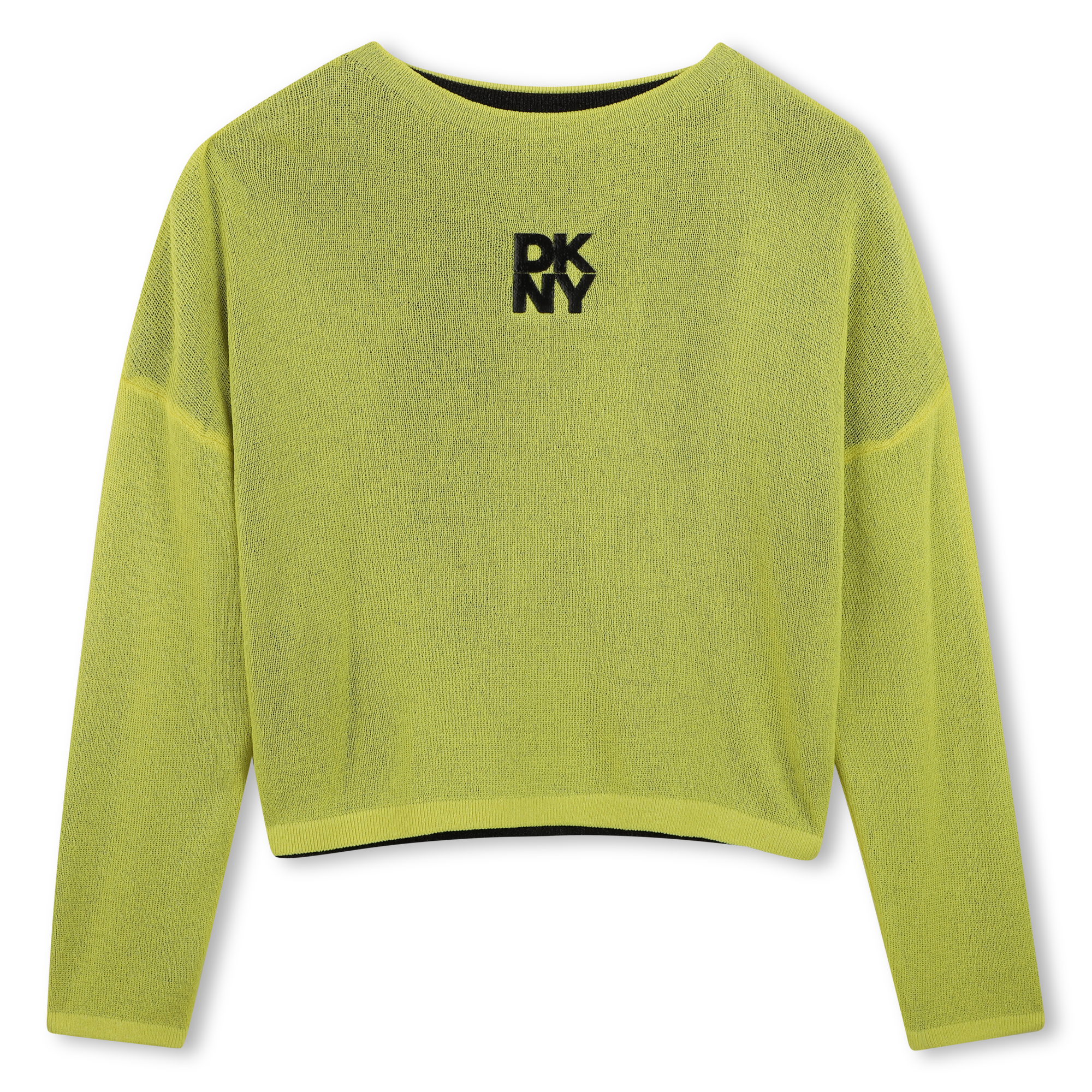 Dkny - Pull Réversible - Jaune Noir - Fille - 16 Ans Dkny - Pull Réversible - Jaune Noir - Fille - 16 Ans