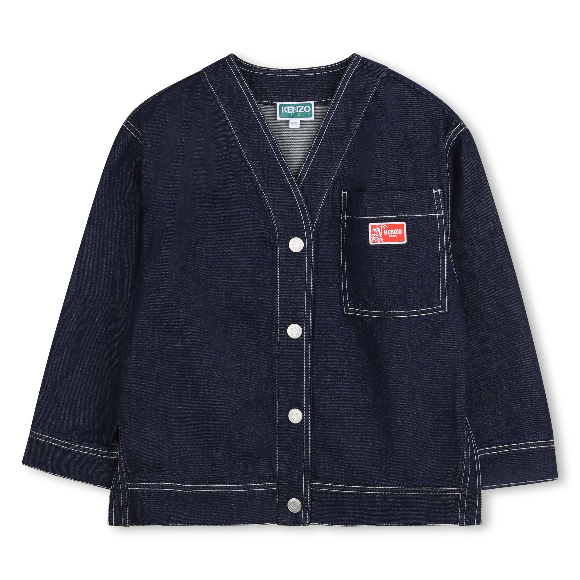 Kenzo Kids - Veste En Jean - Denim Brut - Unisexe - 8 Ans